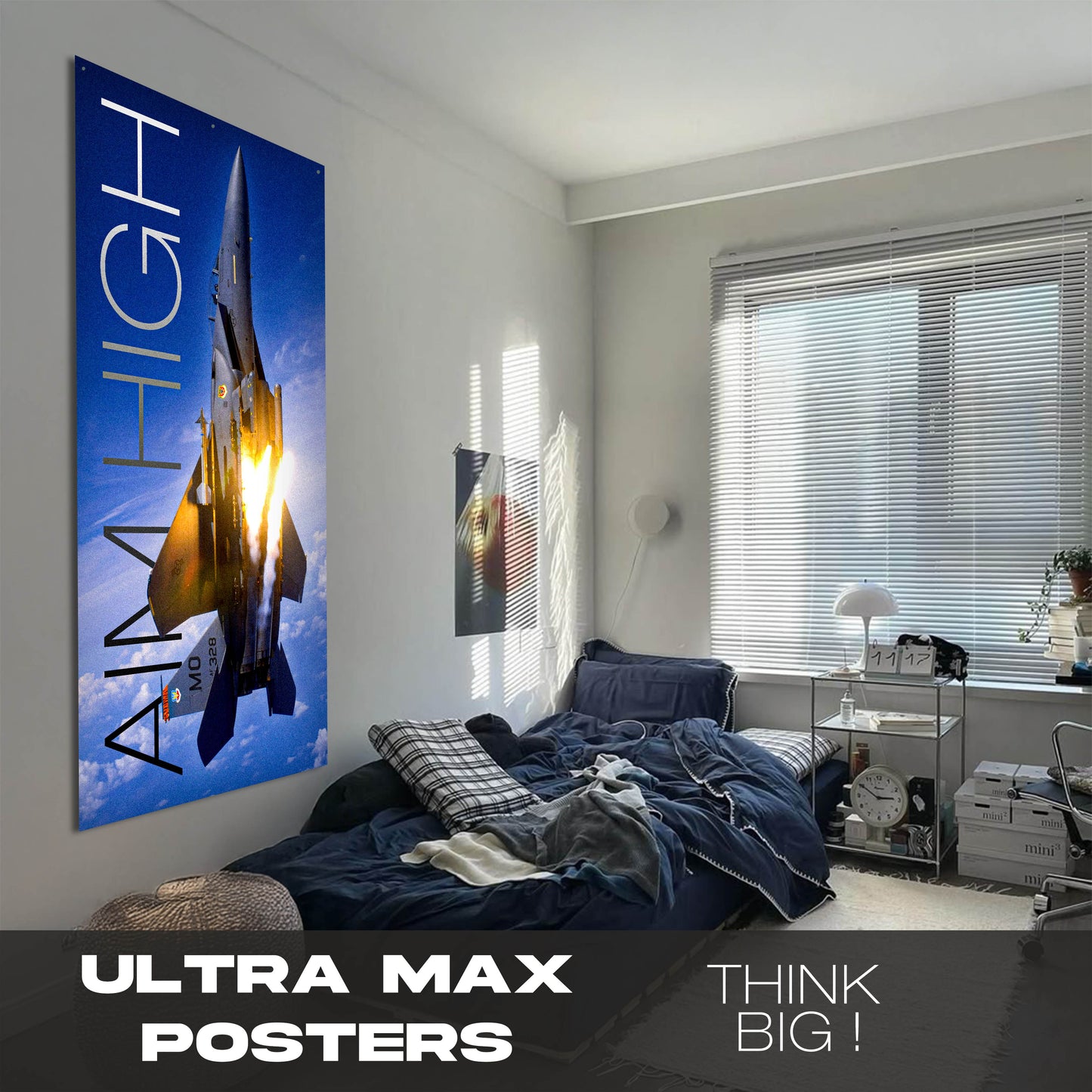 Fighter Jet Aim High - Ultra Max Poster
