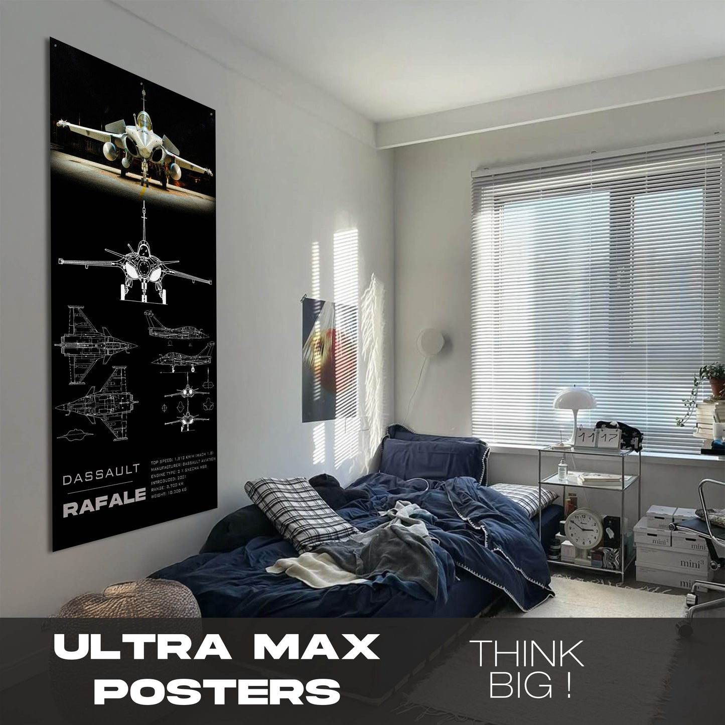 Fighter Jet Rafale - Ultra Max Poster