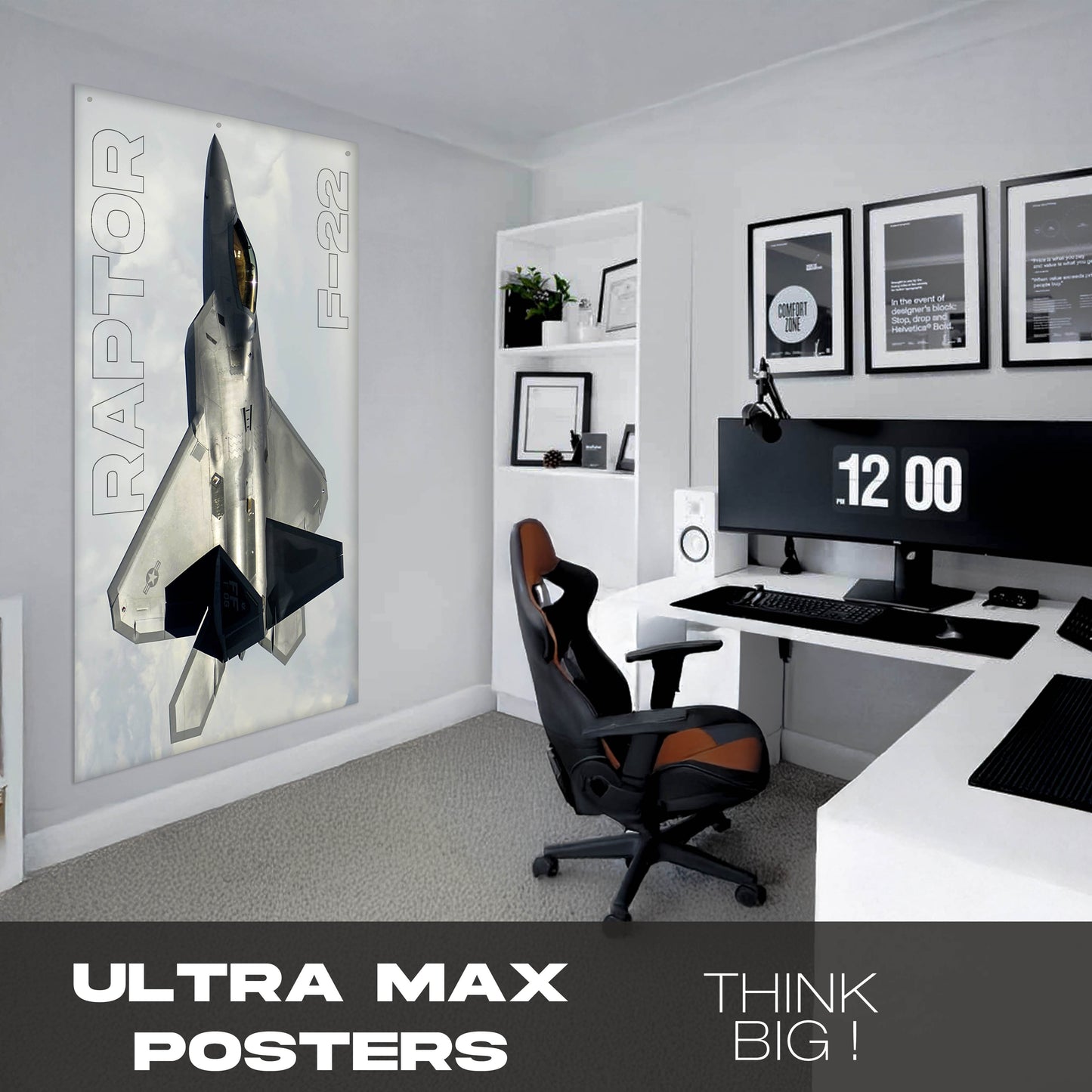 Fighter Jet F22 Raptor - Ultra Max Poster