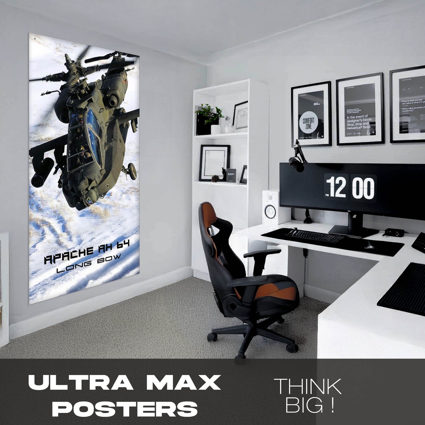 Apache AH64 - Ultra Max Poster