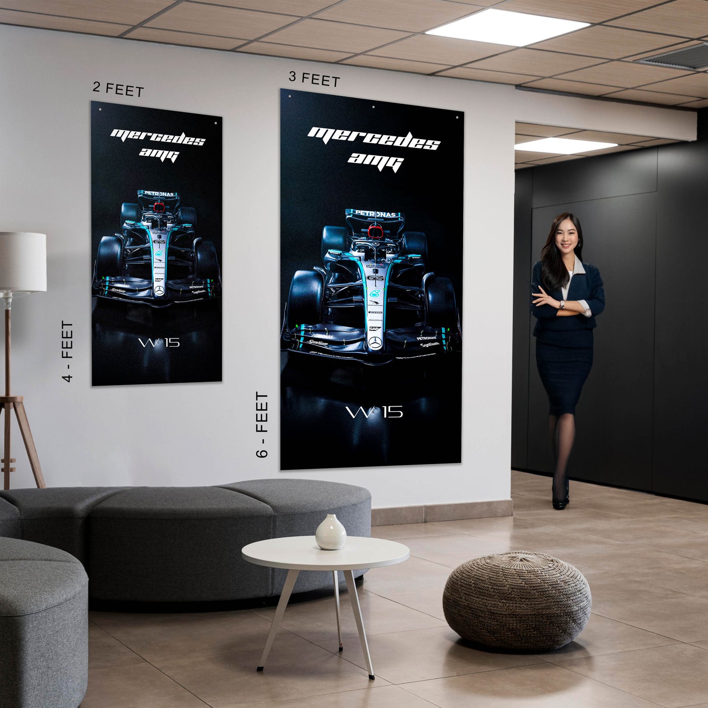 F1 Mercedes AMG W15 #63 - Ultra Max Poster