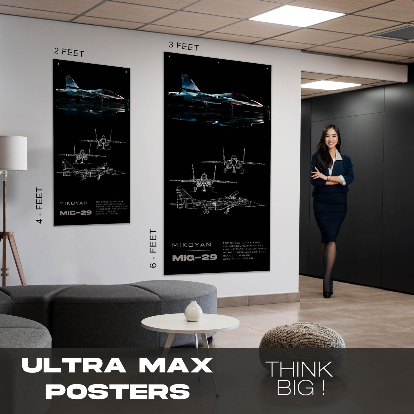 Fighter Jet MIG29 - Ultra Max Poster