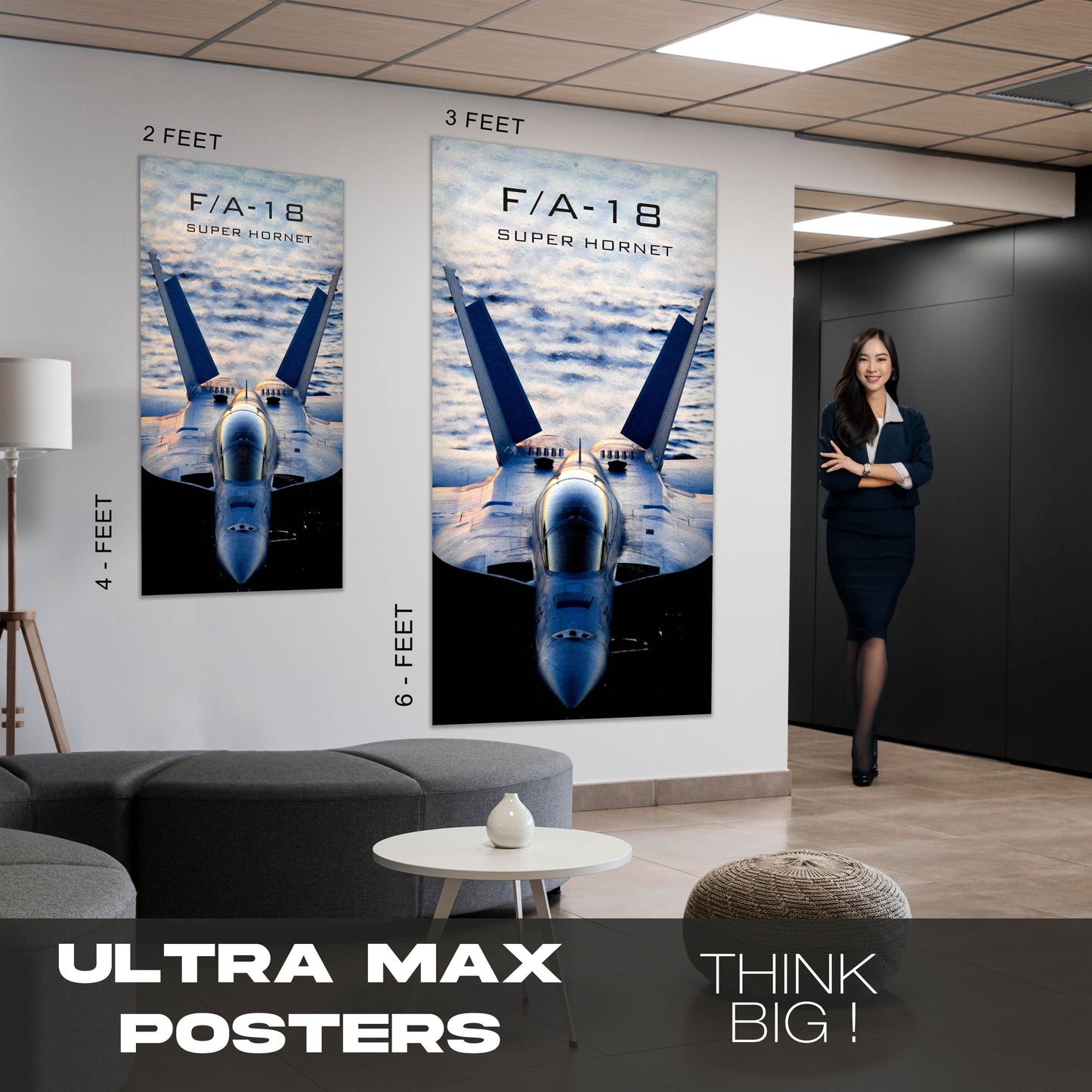 Fighter Jet F18/A - Ultra Max Poster