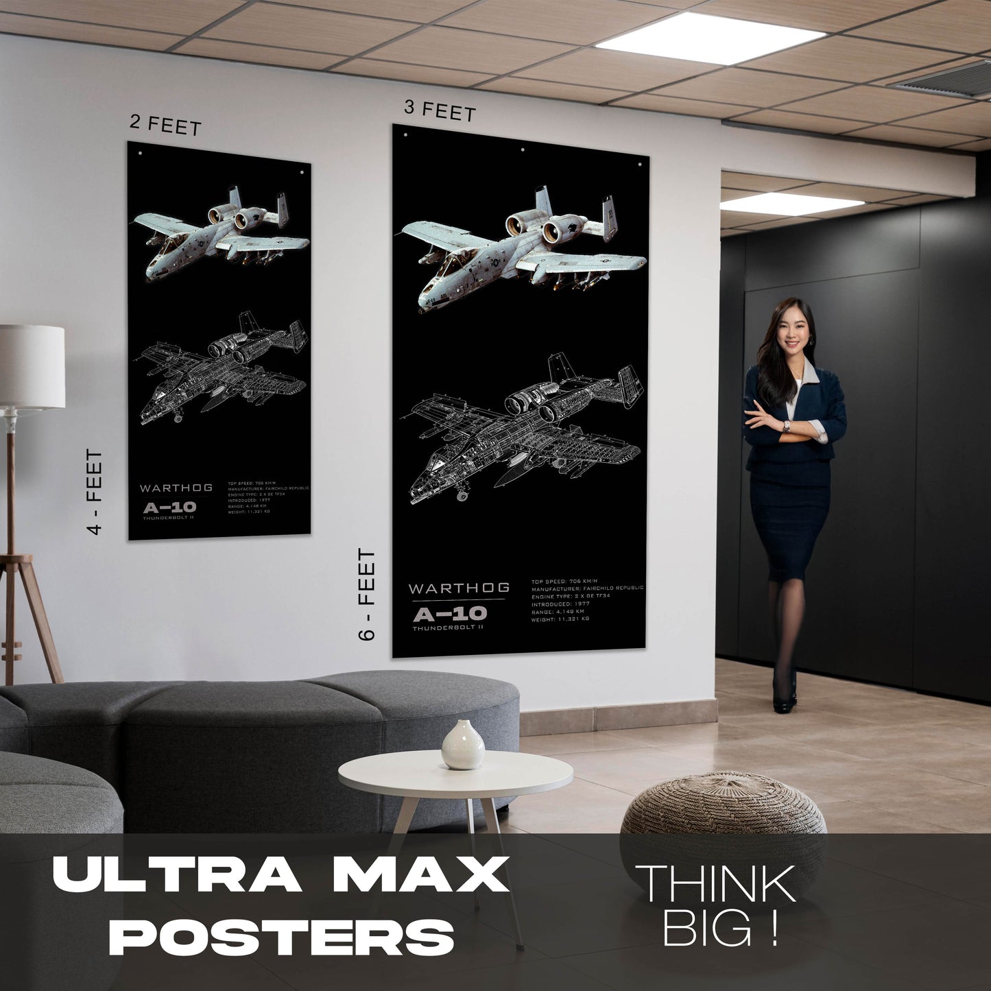 Fighter Jet A-10 - Ultra Max Poster