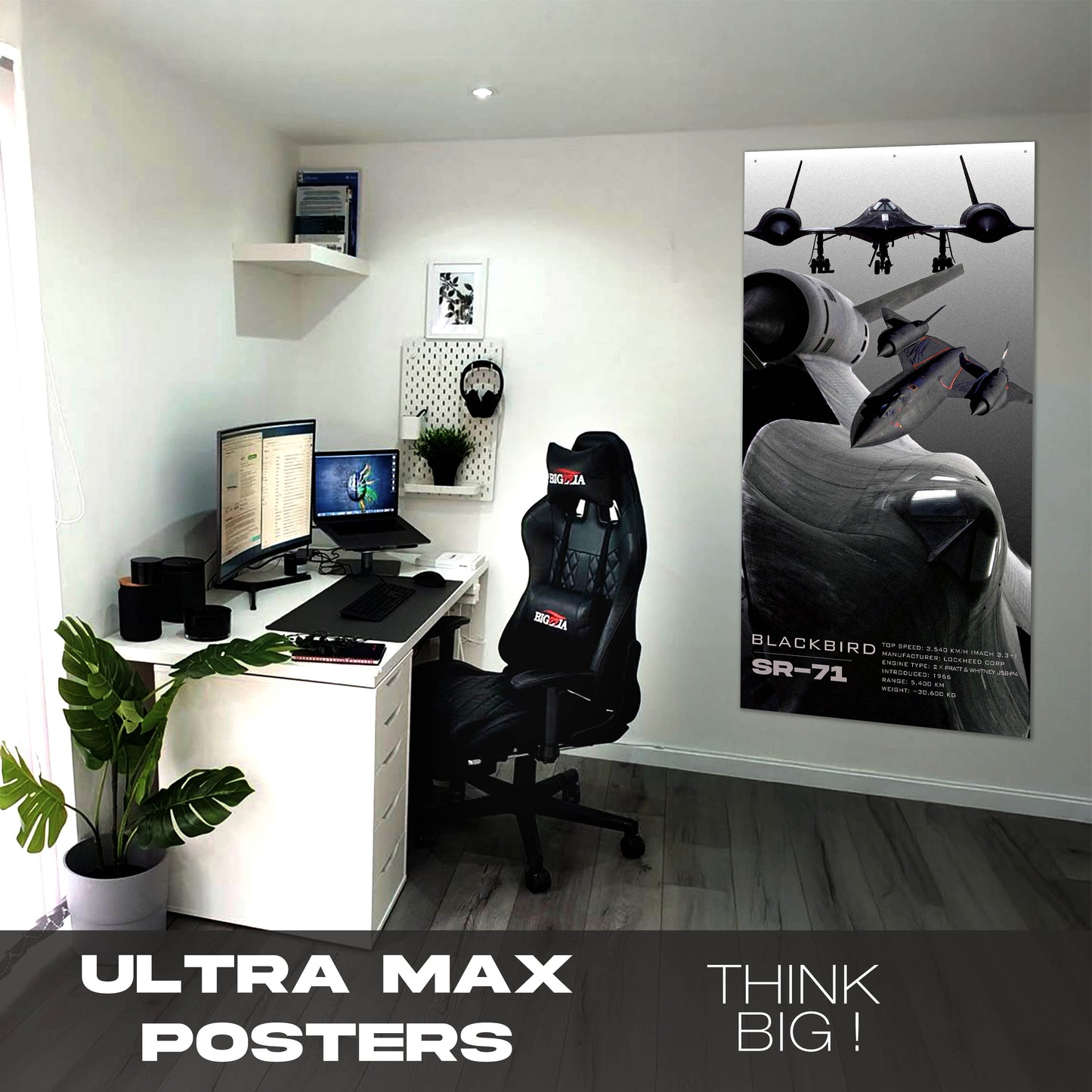 Fighter Jet SR71 Blackbird - Ultra Max Poster