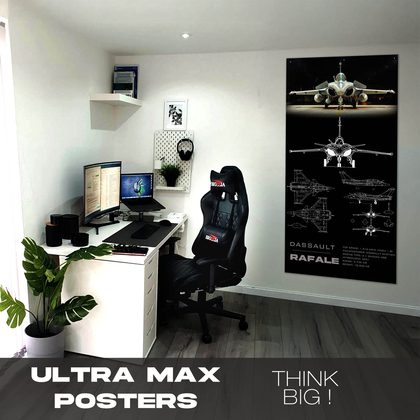 Fighter Jet Rafale - Ultra Max Poster