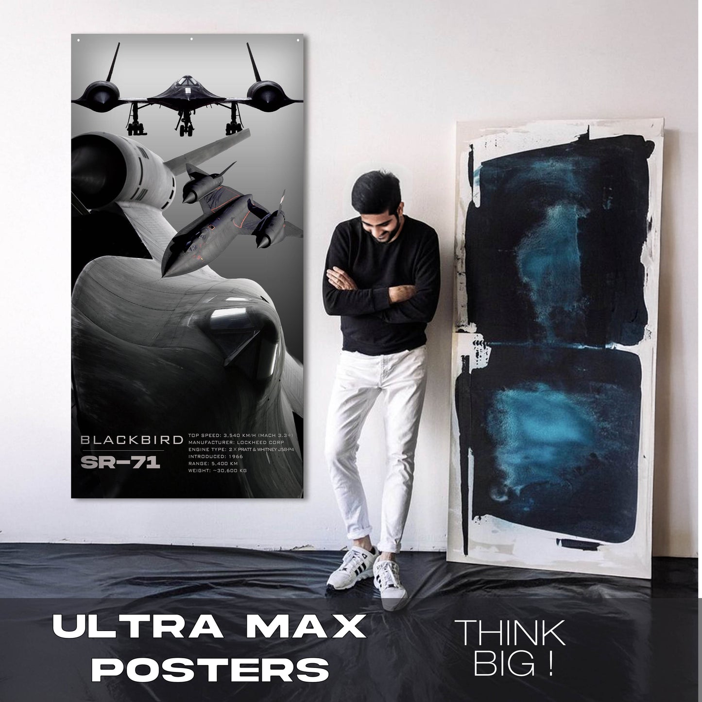 Fighter Jet SR71 Blackbird - Ultra Max Poster