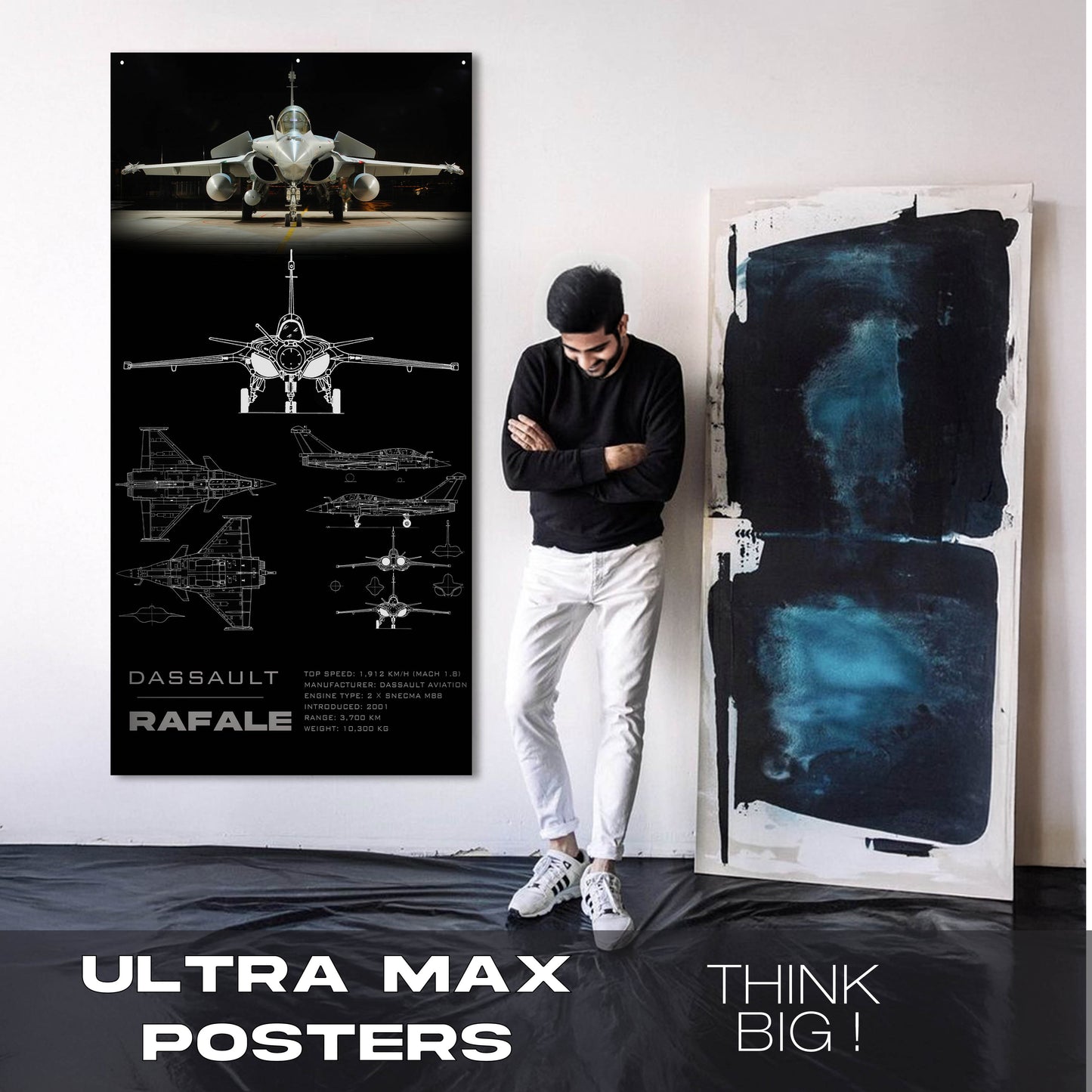 Fighter Jet Rafale - Ultra Max Poster