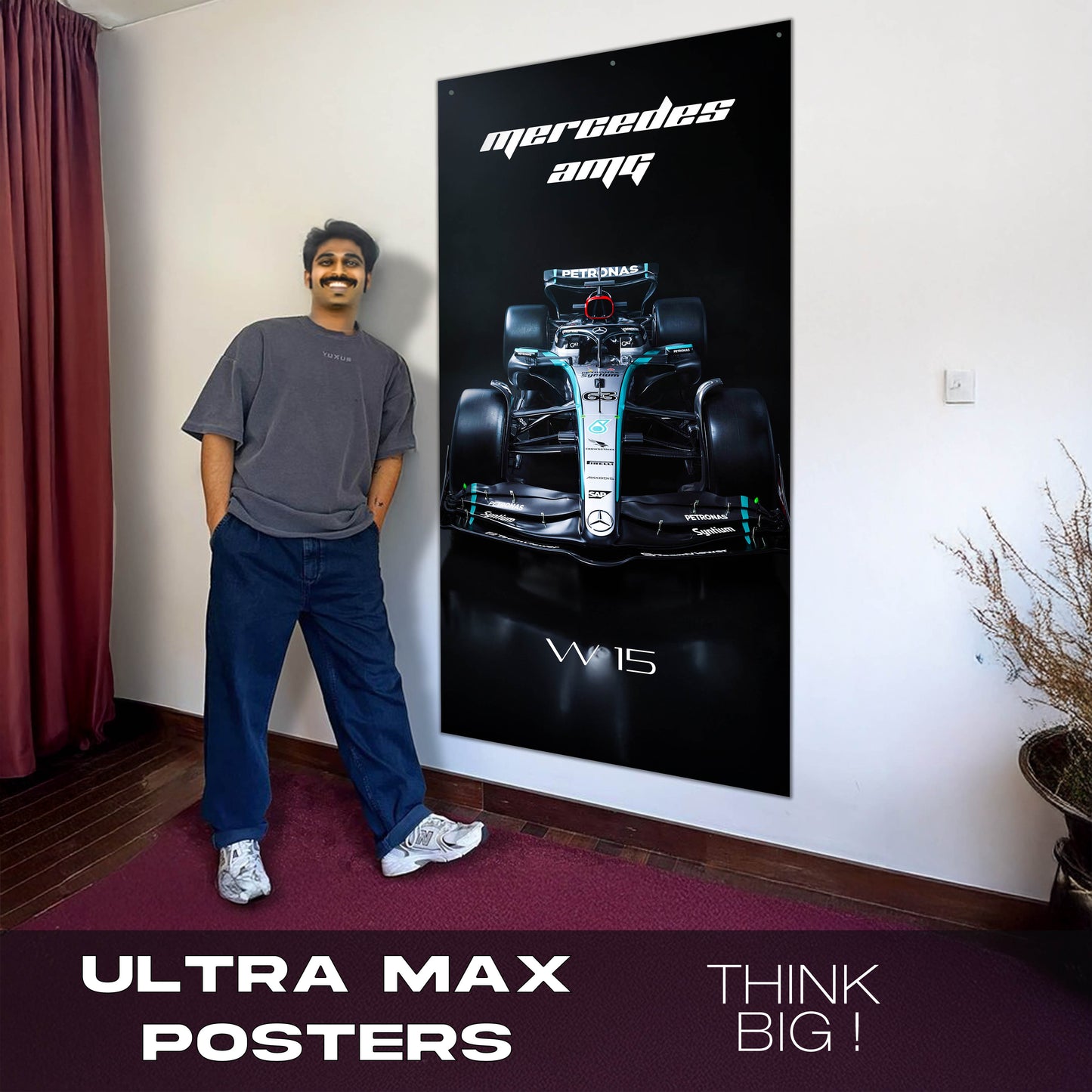 F1 Mercedes AMG W15 #63 - Ultra Max Poster