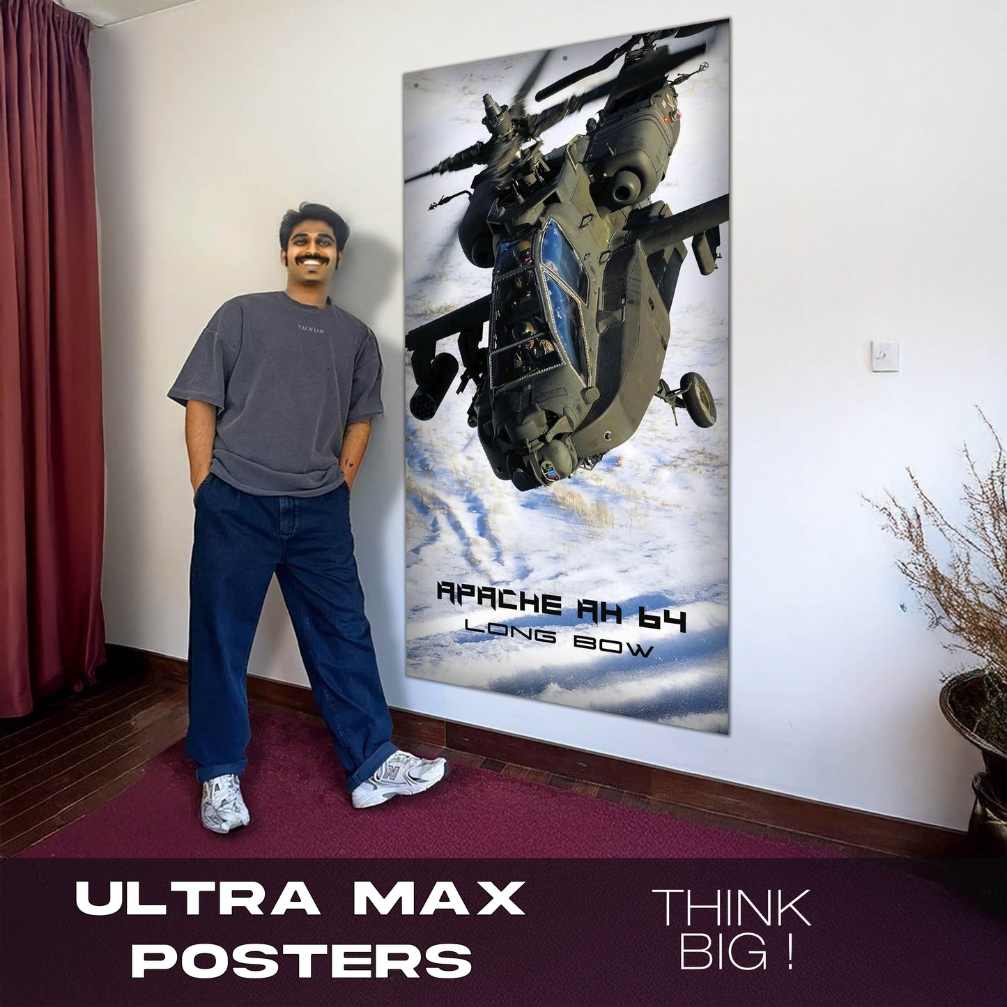 Apache AH64 - Ultra Max Poster