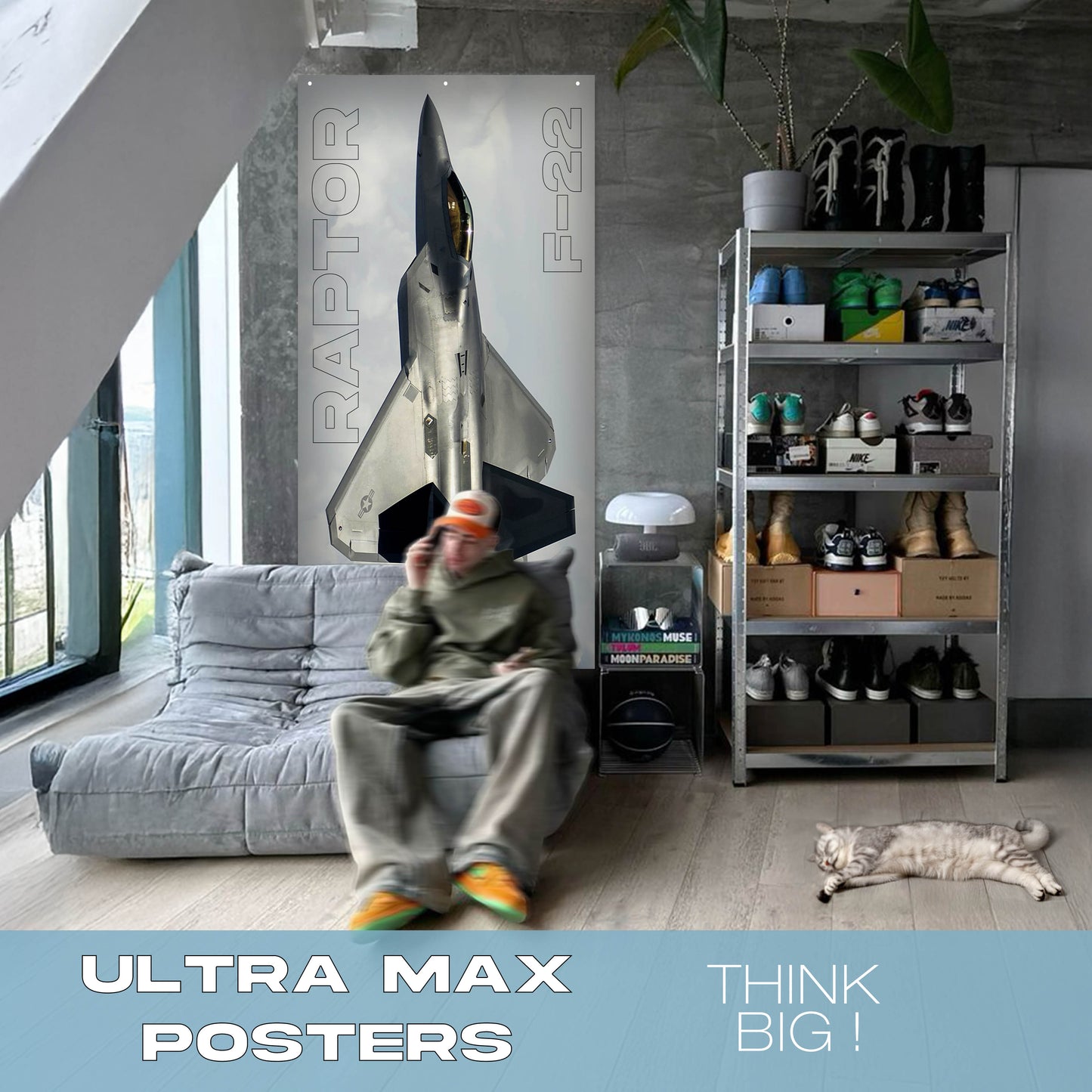 Fighter Jet F22 Raptor - Ultra Max Poster