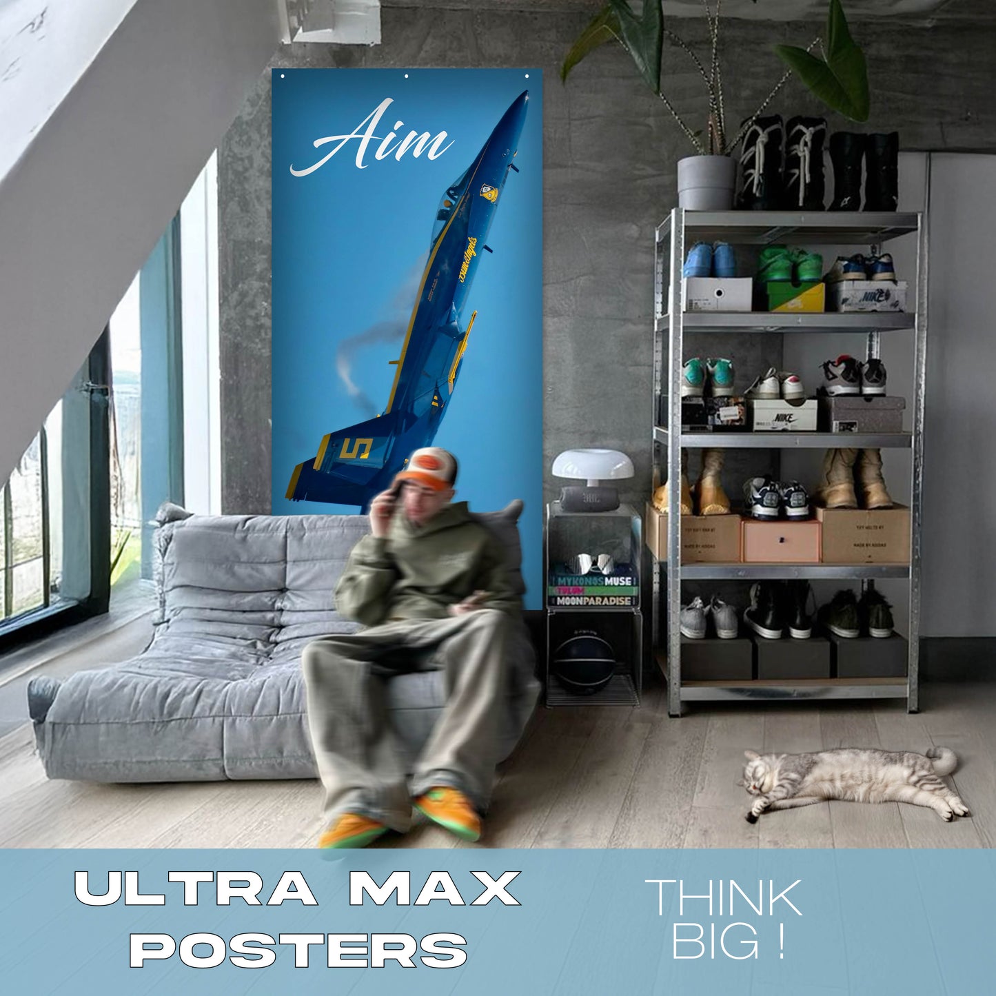 Aim High Blue angel- Ultra Max Poster