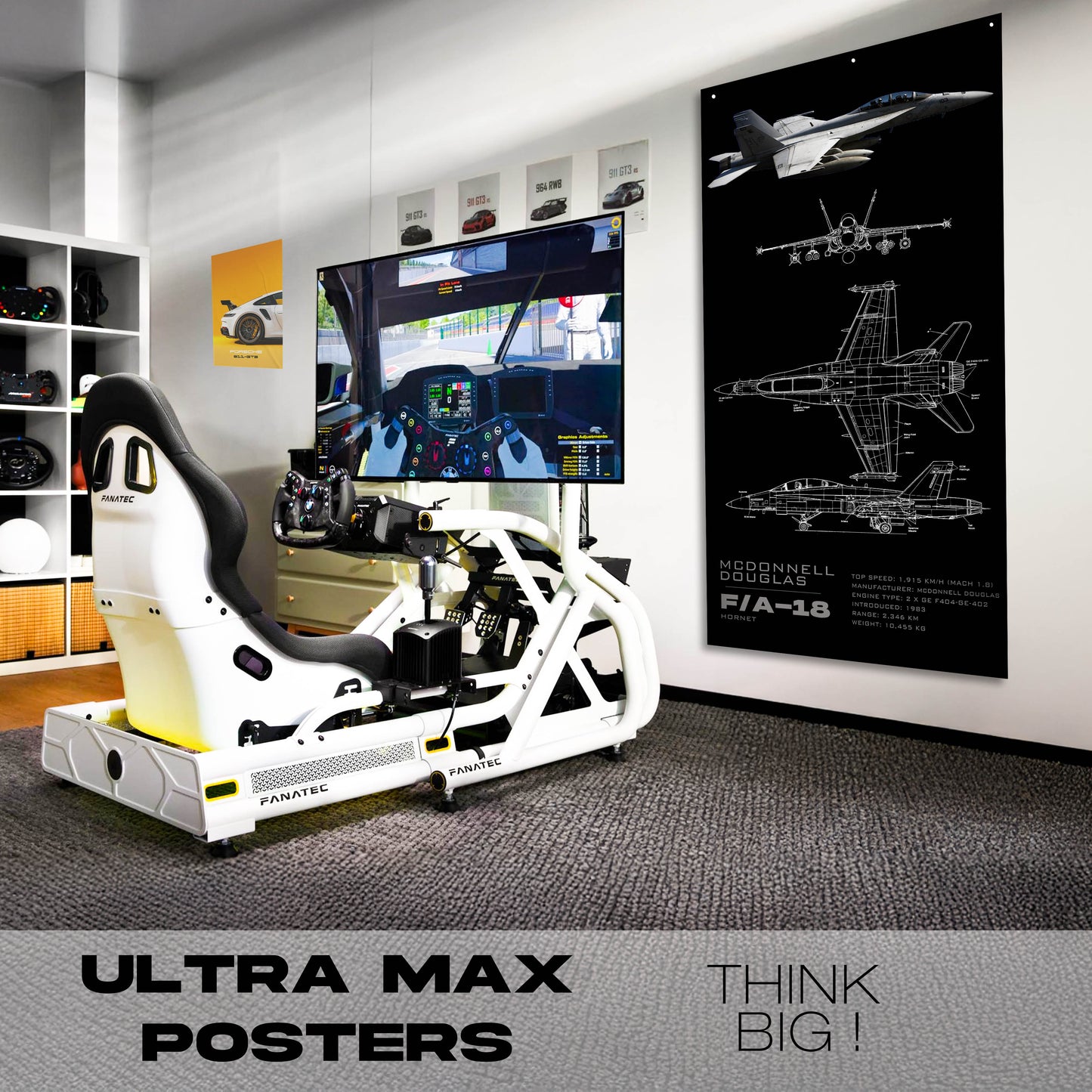 Fighter Jet F18/A - Ultra Max Poster