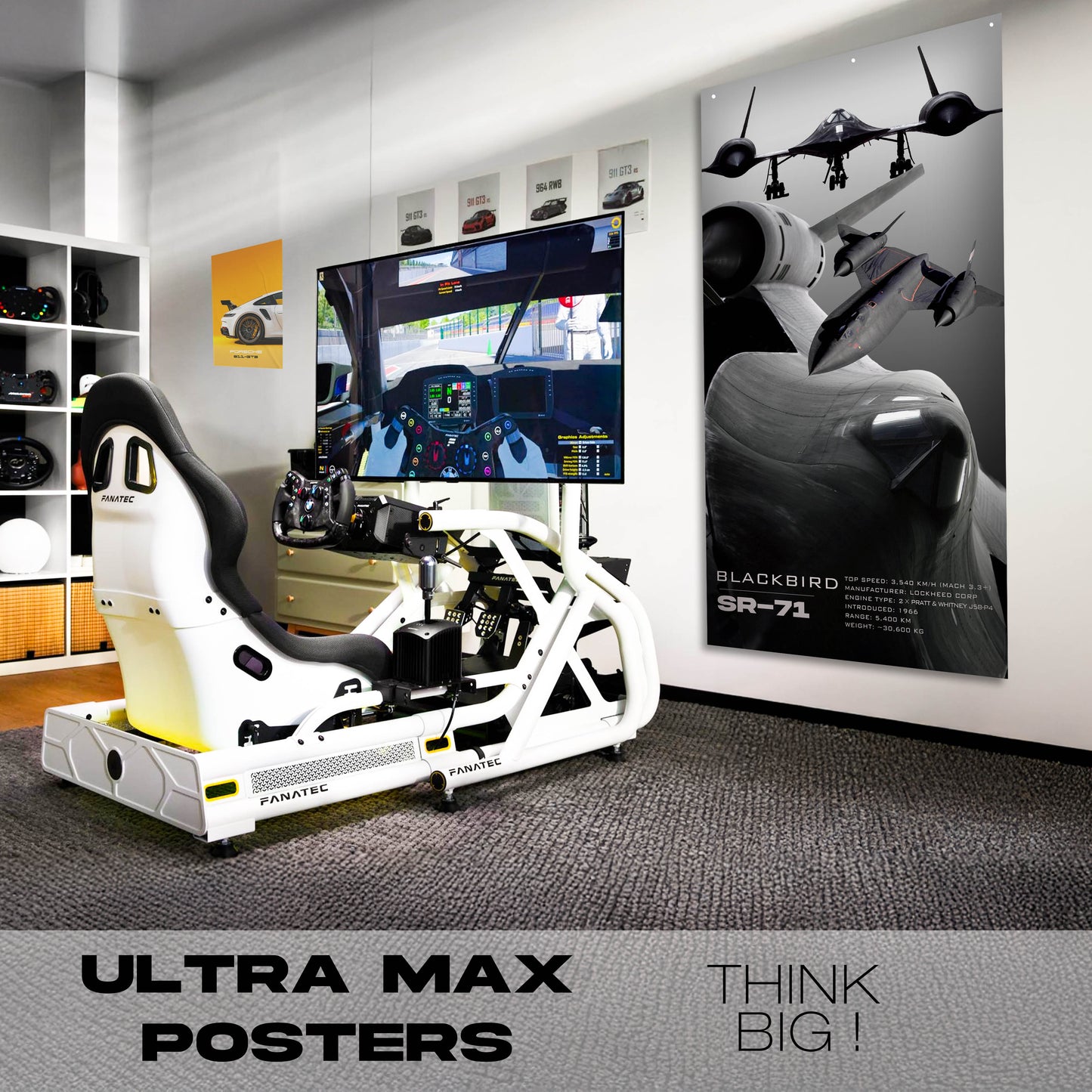 Fighter Jet SR71 Blackbird - Ultra Max Poster