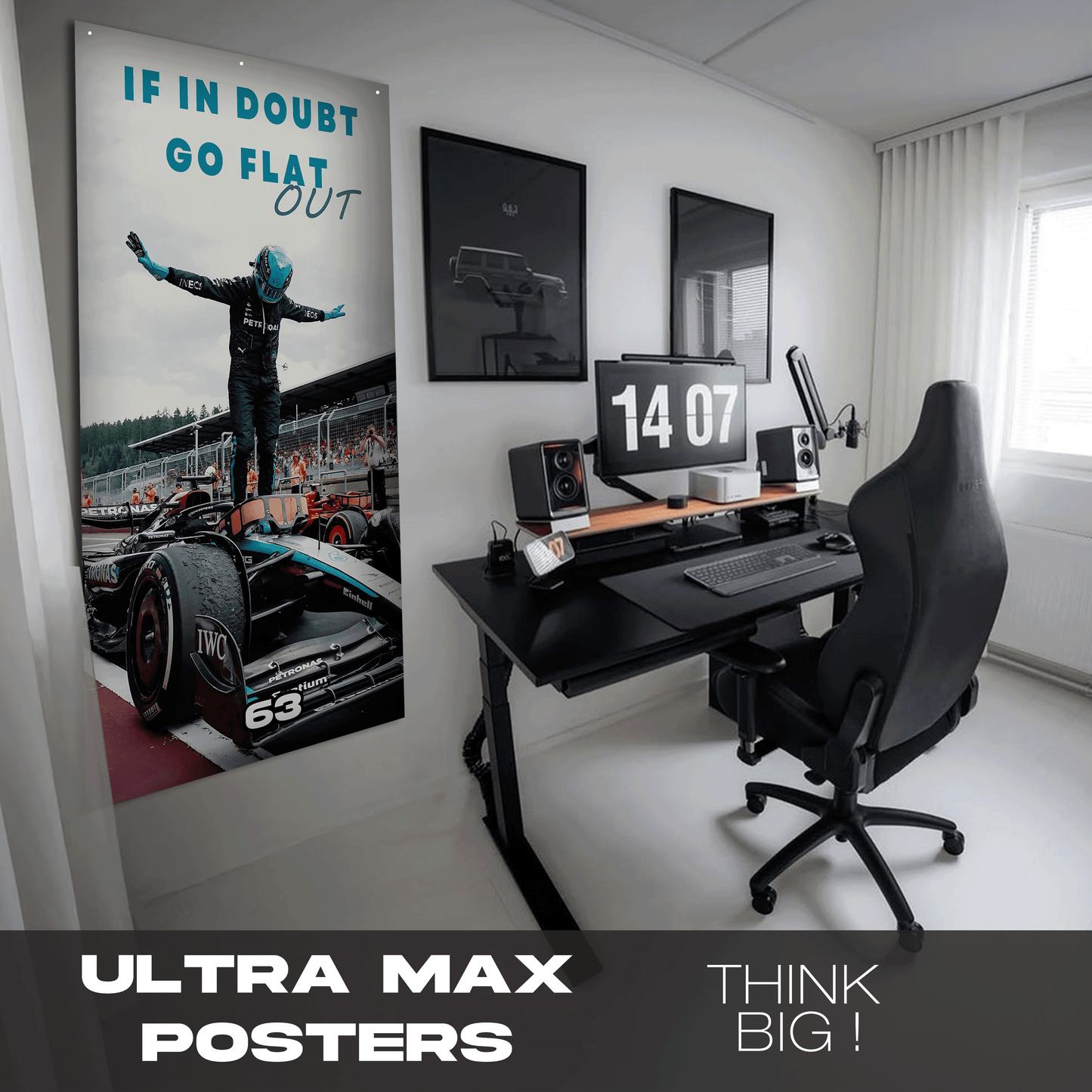 F1 Quote-If in Doubt - Ultra Max Poster