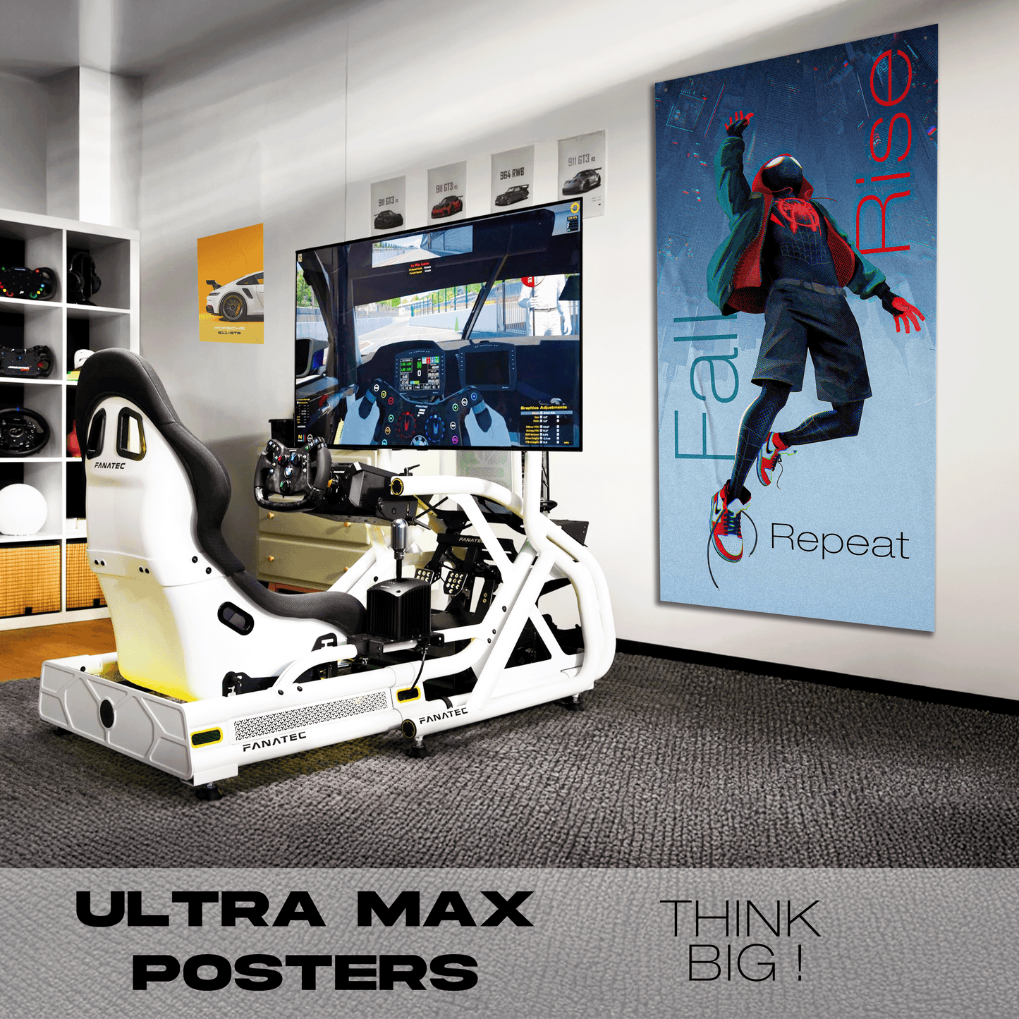 Fall Rise Repeat Spiderman - Ultra Max Poster