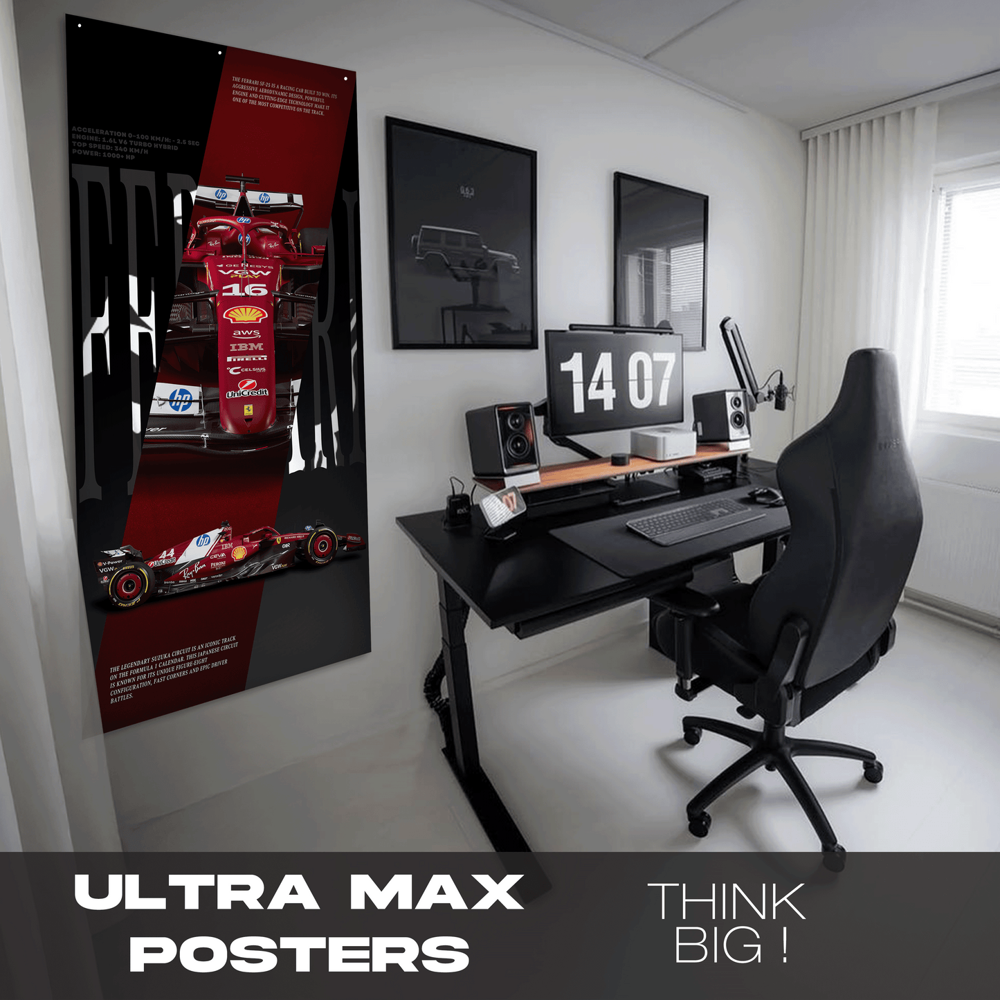 Ferrari F1 Theme - Ultra Max Poster
