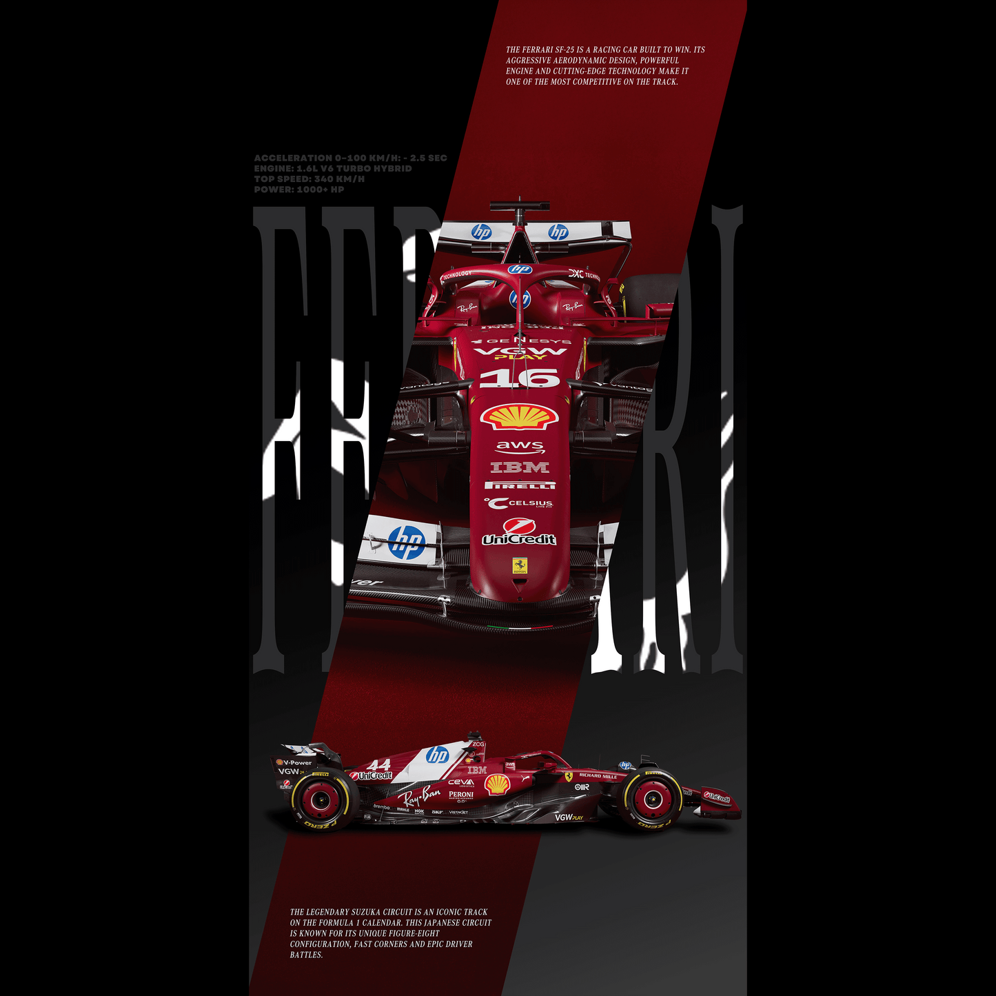 Ferrari F1 Theme - Ultra Max Poster