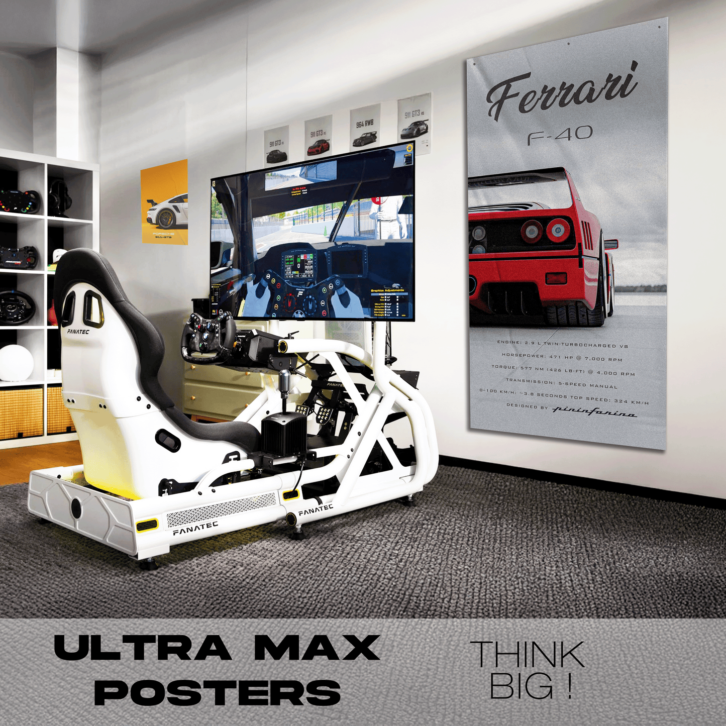Ferrari F40 - Ultra Max Poster