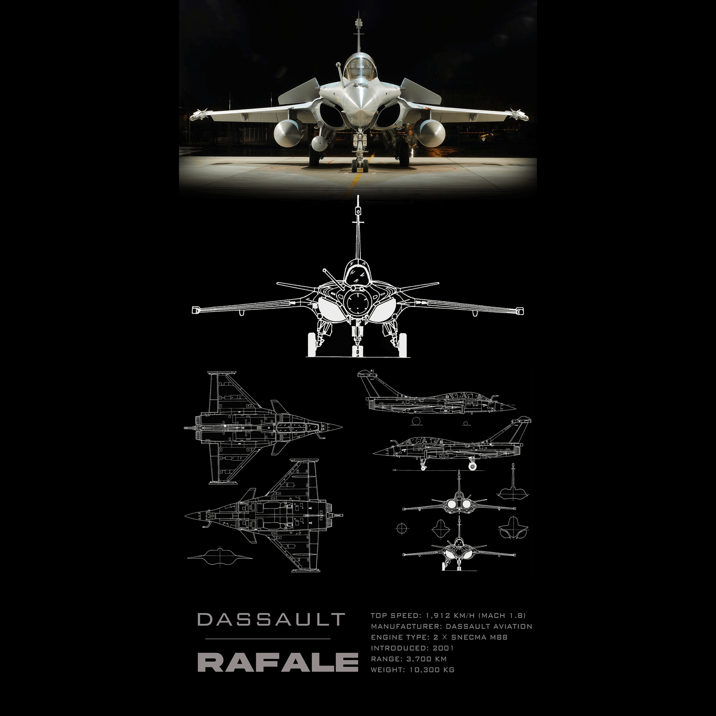 Fighter Jet Rafale - Ultra Max Poster