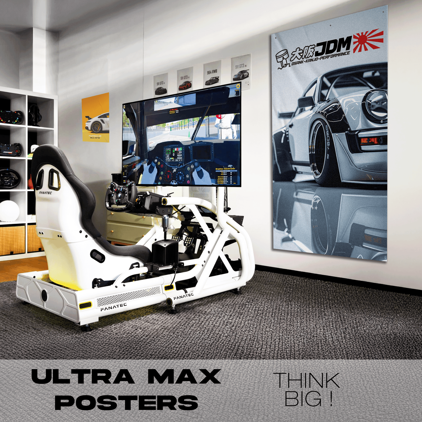 JDM Porsche Osank Kanjo - Ultra Max Poster