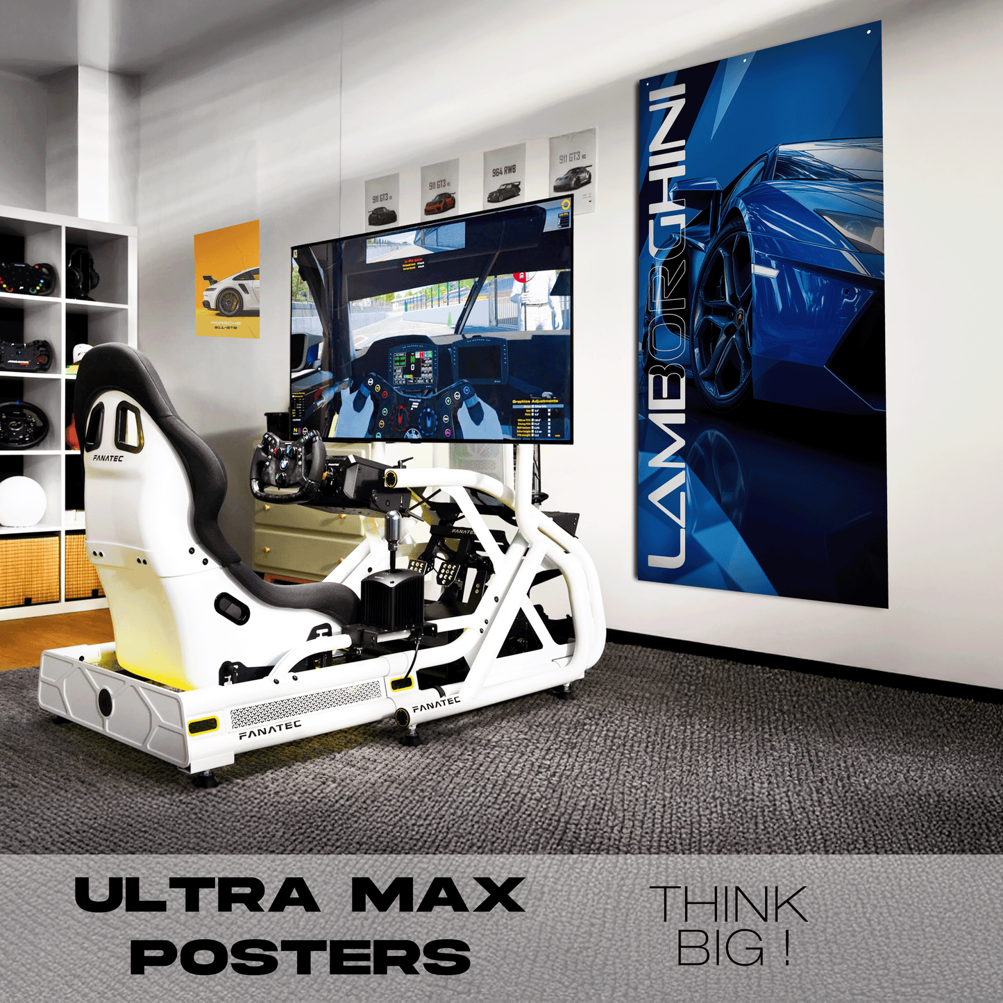 Lamborghini Blue - Ultra Max Poster