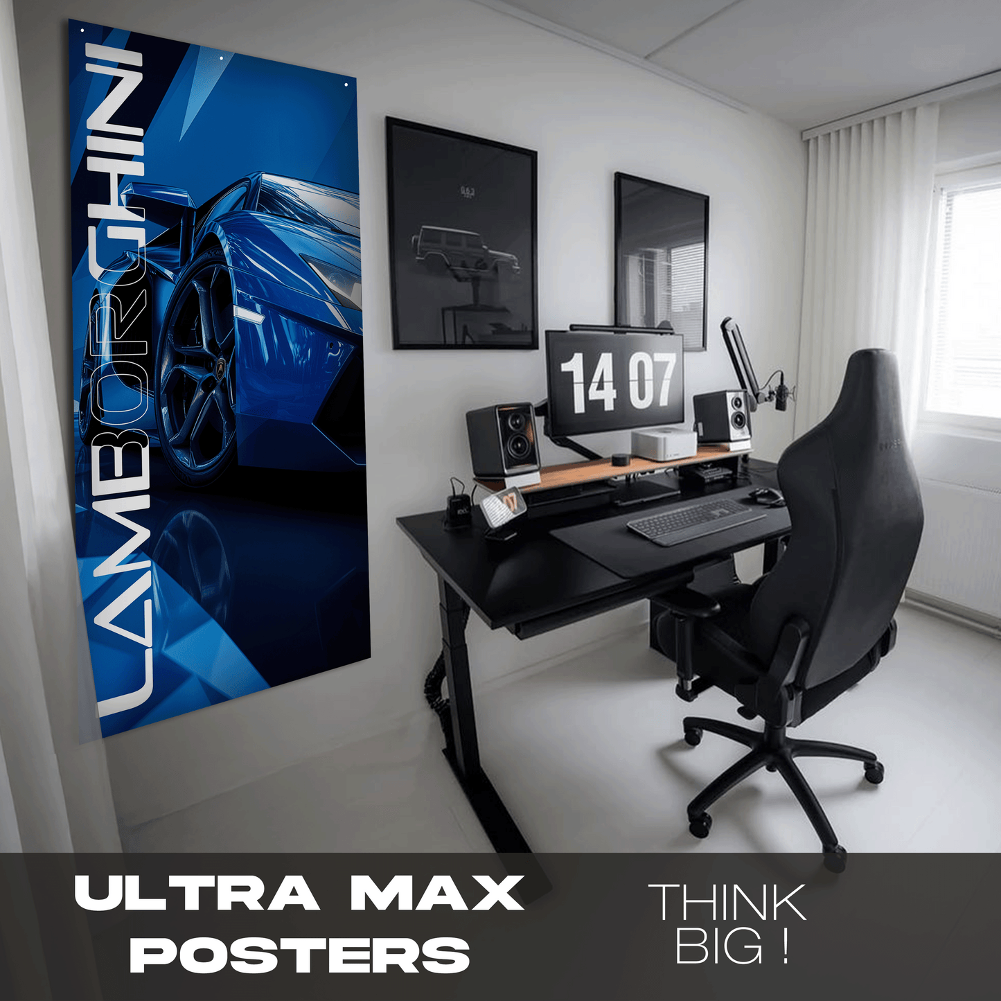 Lamborghini Blue - Ultra Max Poster