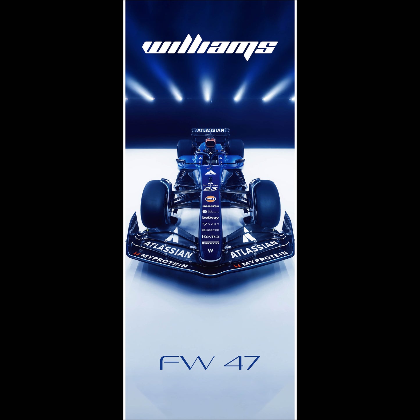 F1 Williams FW47 - Long Poster