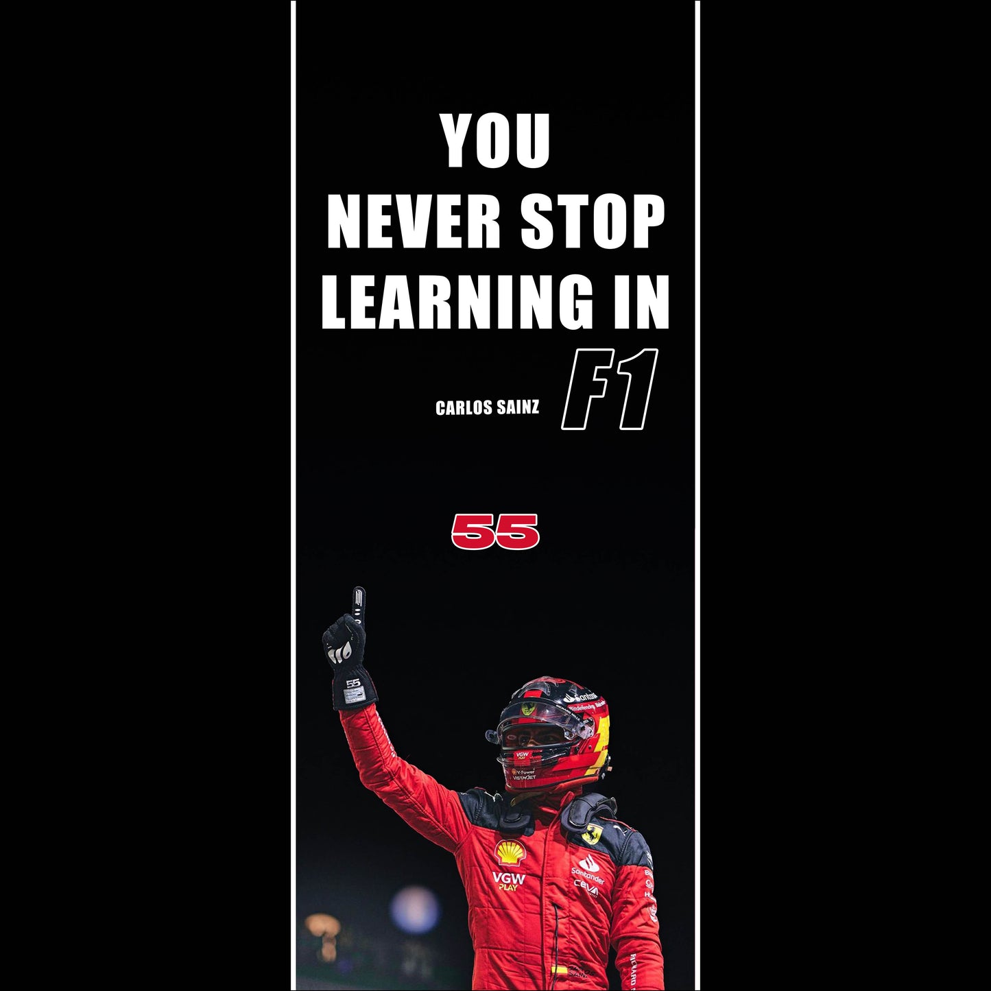 Carlos sainz - Long Poster