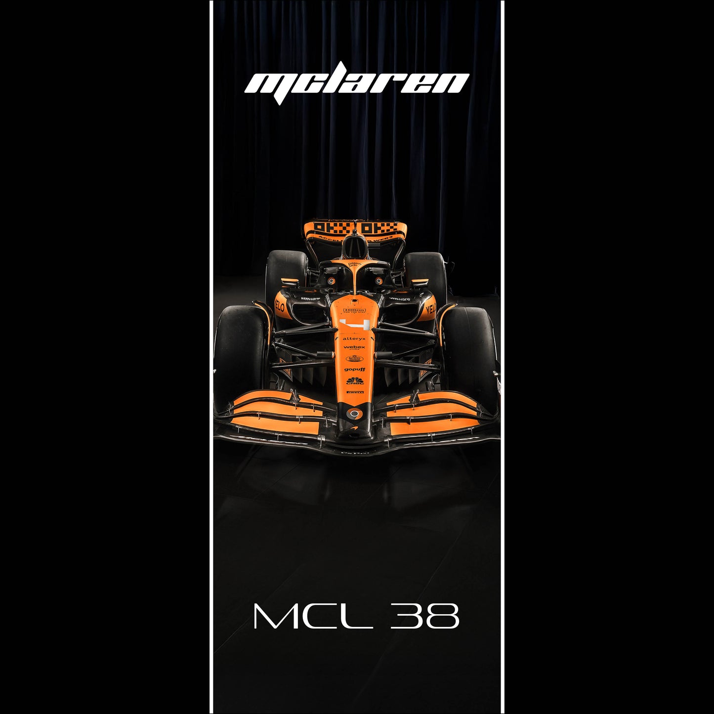 McLaren MCL38 - Long Poster