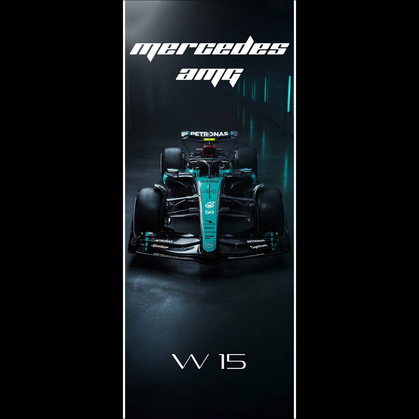 F1 Mercedes AMG W15 #44 - Long Poster