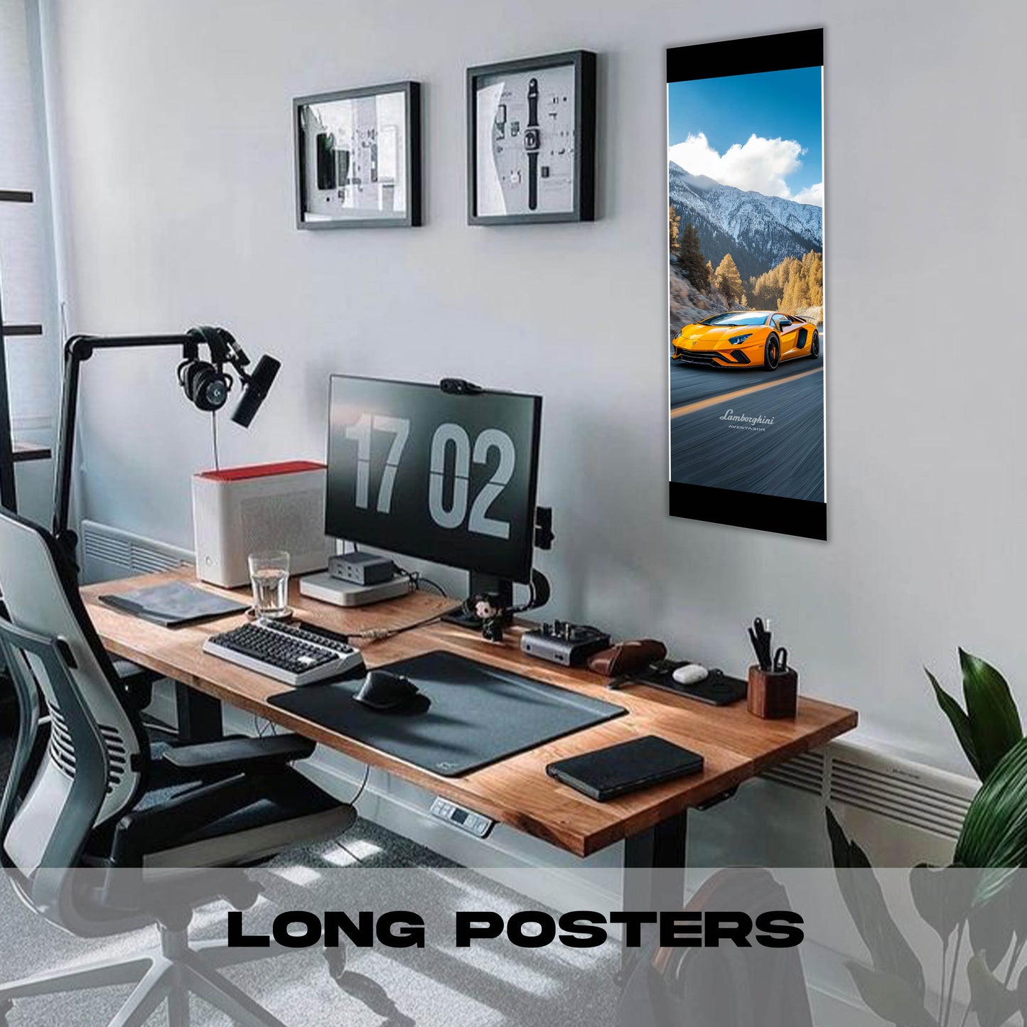 Lamborghini Aventador Yellow - Long Poster