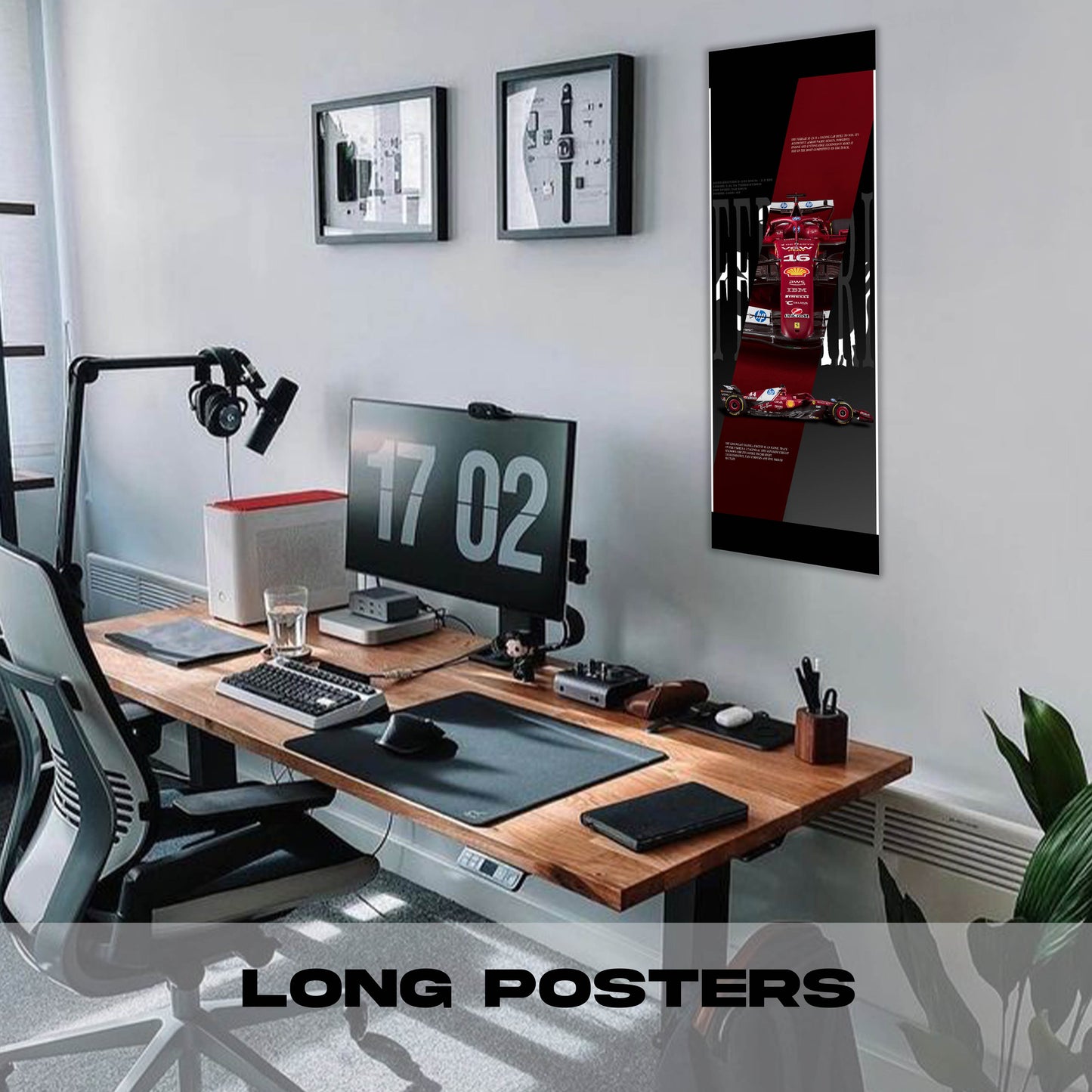 F1 Ferrari 25 Theme - Long Poster