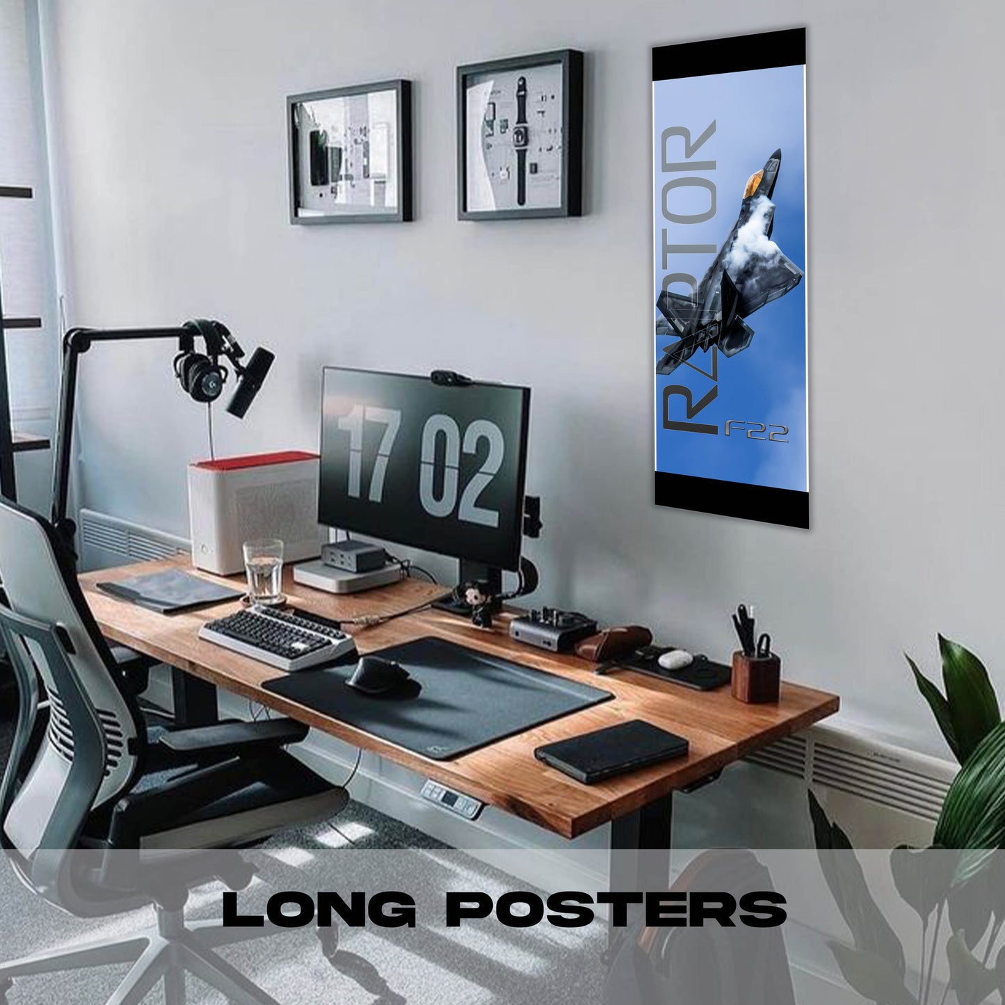 Fighter Jet F22 Raptor2 - Long Poster