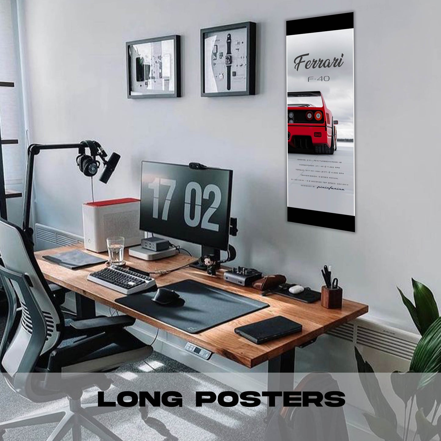 Ferrari F40 - Long Poster