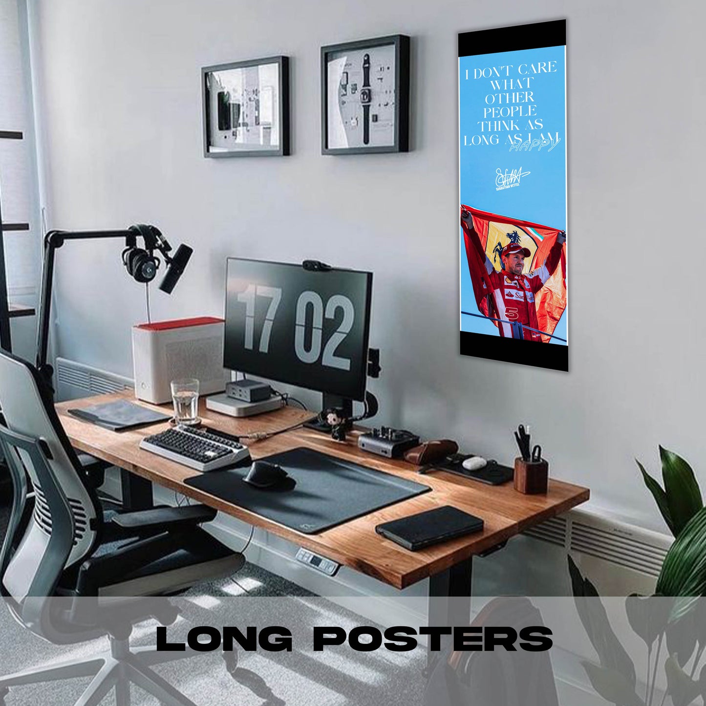 I dont Care Sebastian Vettel - Long Poster