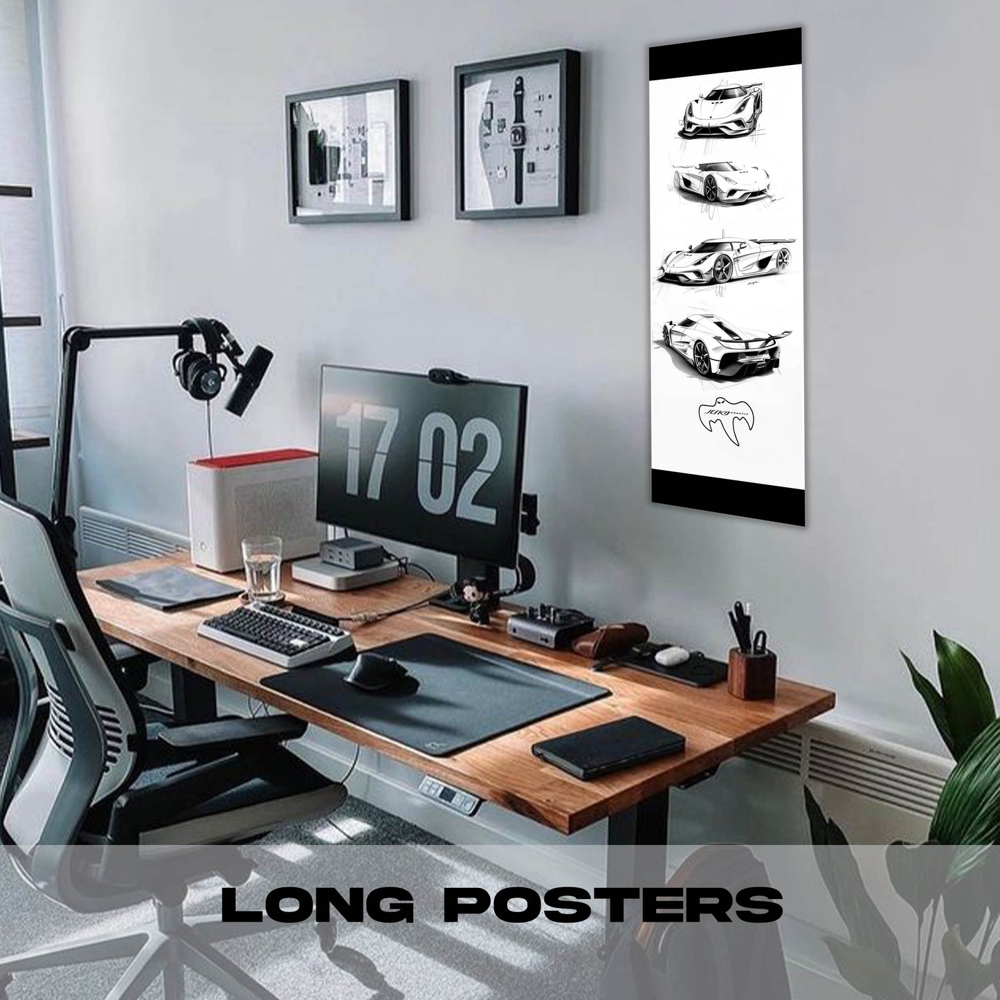 Jesko Sketch - Long Poster