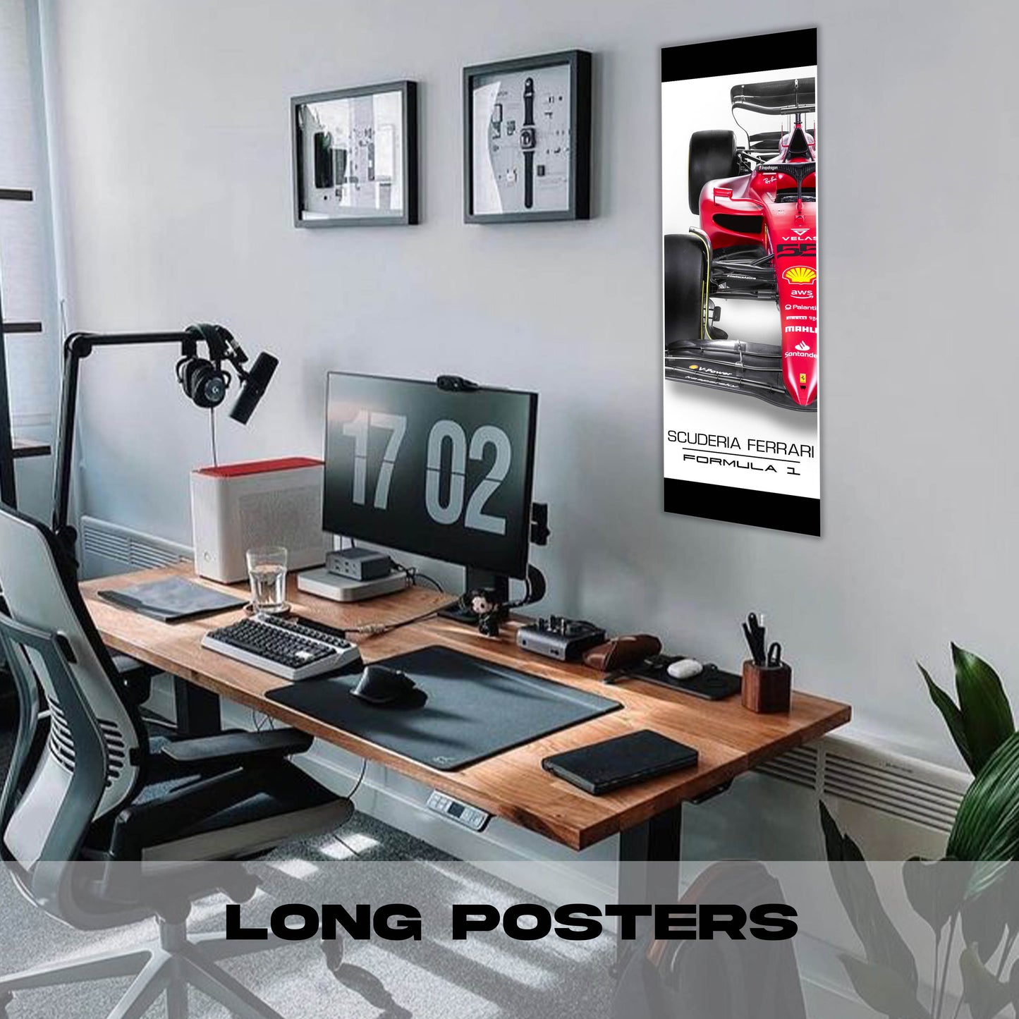 F1 Ferrari - Long Poster