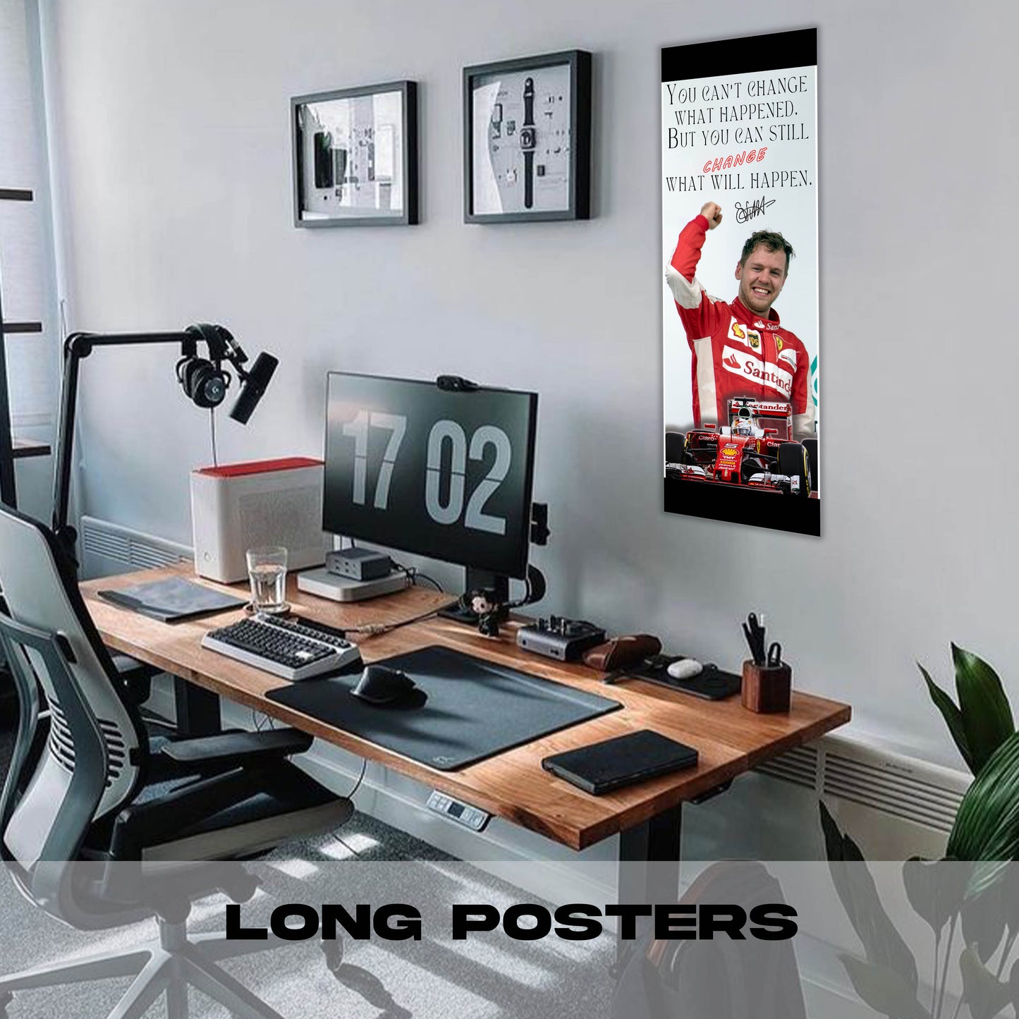 Sebastian Vettel - Long Poster