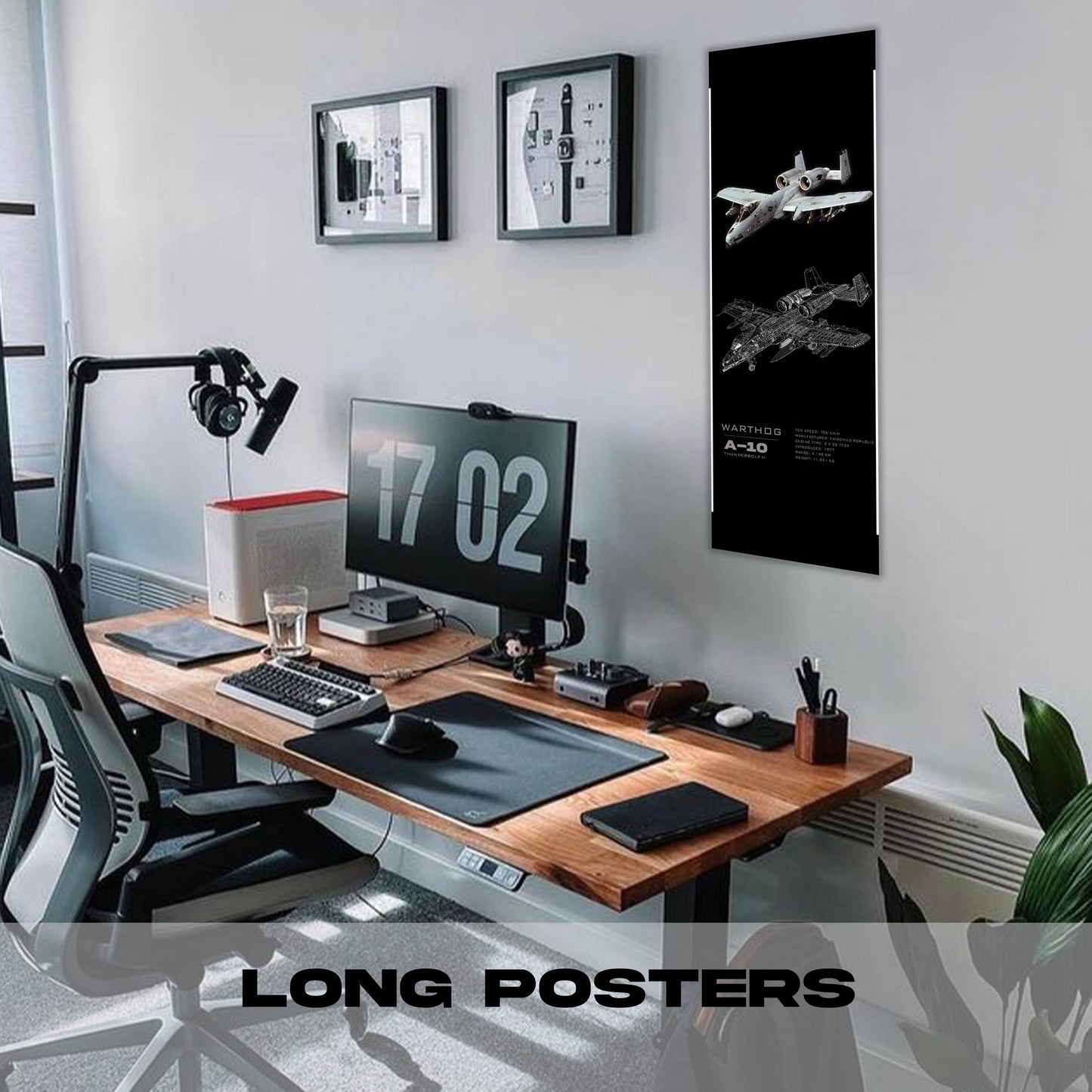 Fighter Jet A-10 - Long Poster