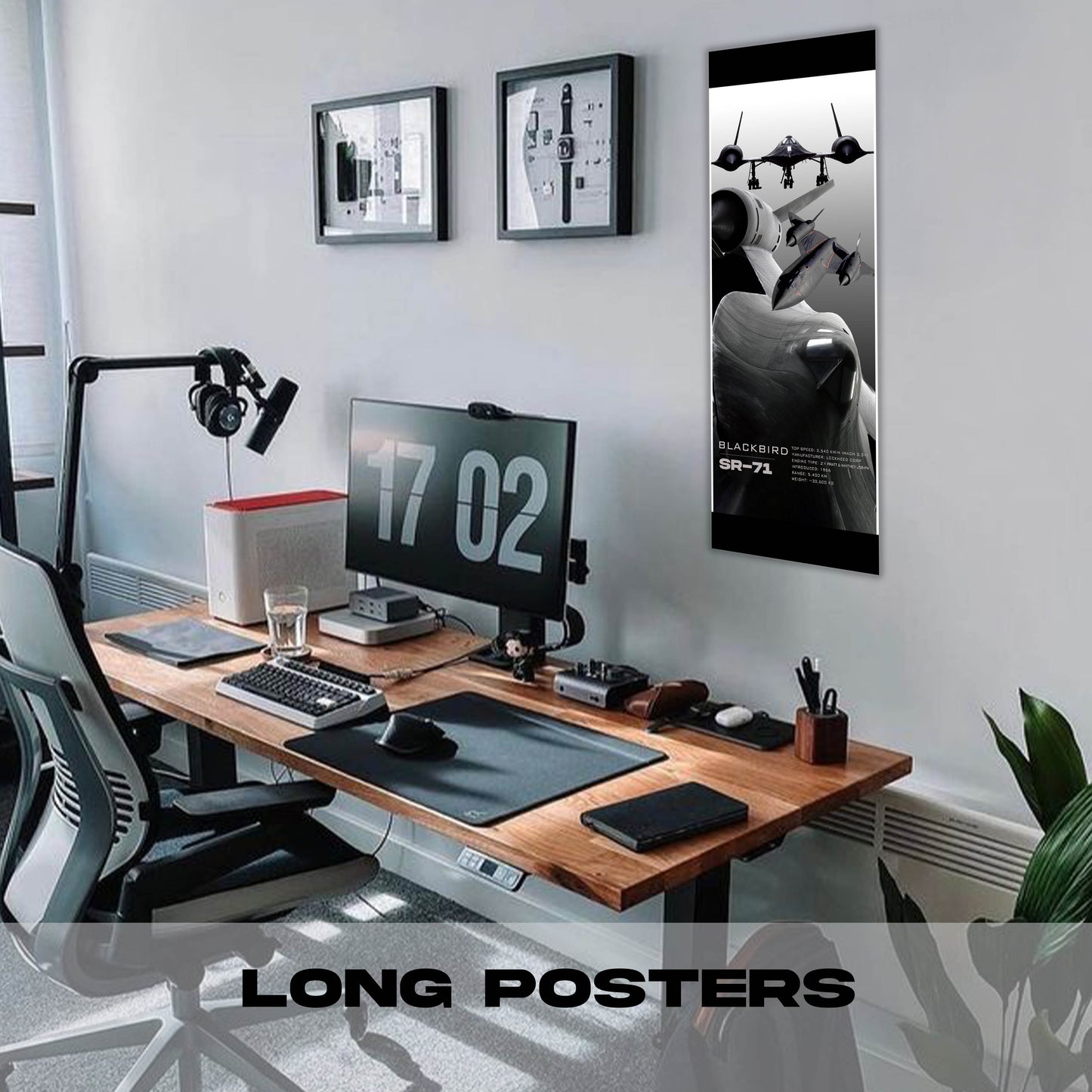 Fighter Jet SR71 - Long Poster