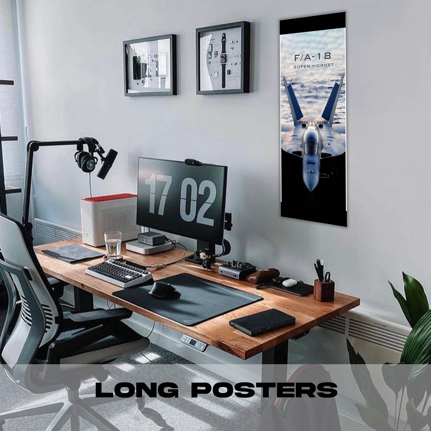 Fighter Jet - F18A - Long Poster
