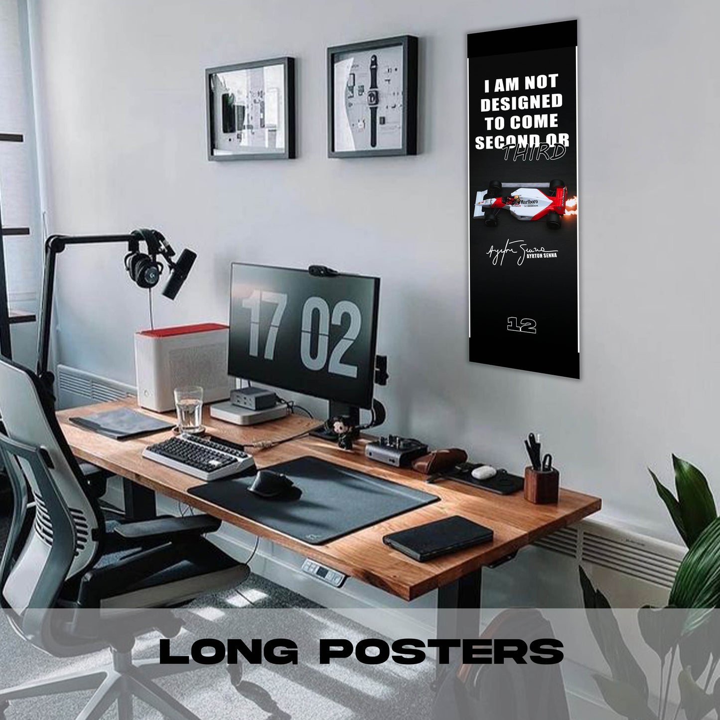 Ayrton Senna - Long Poster