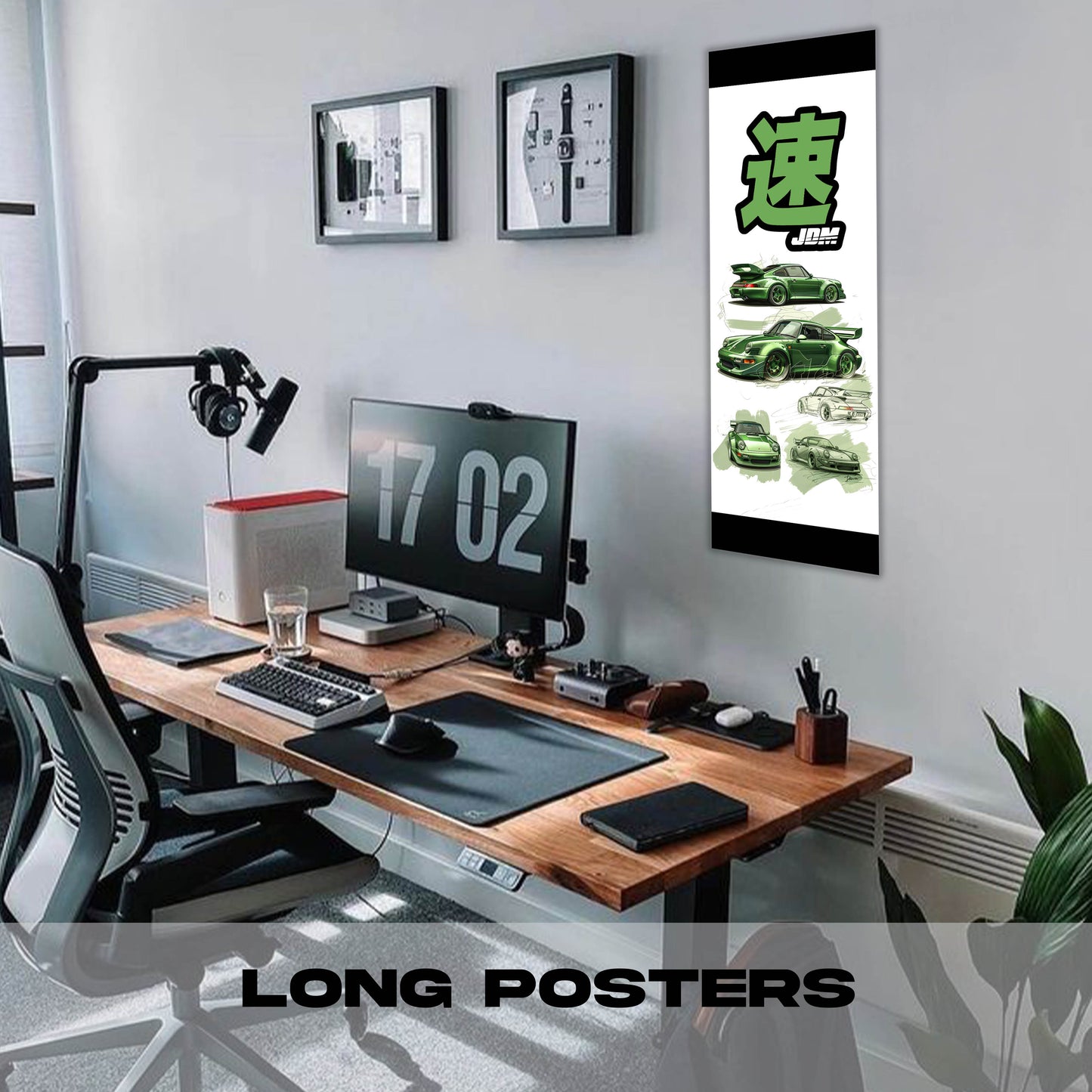 JDM 911 Midnight green - Long Poster