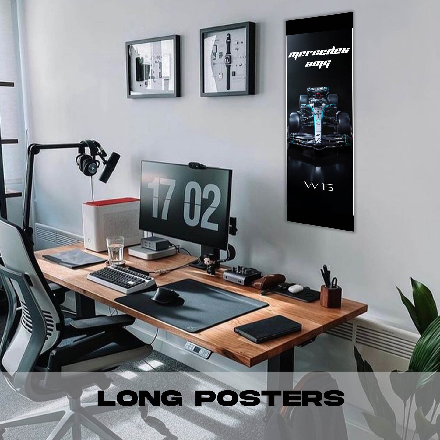 F1 Mercedes AMG W15 #63 - Long Poster