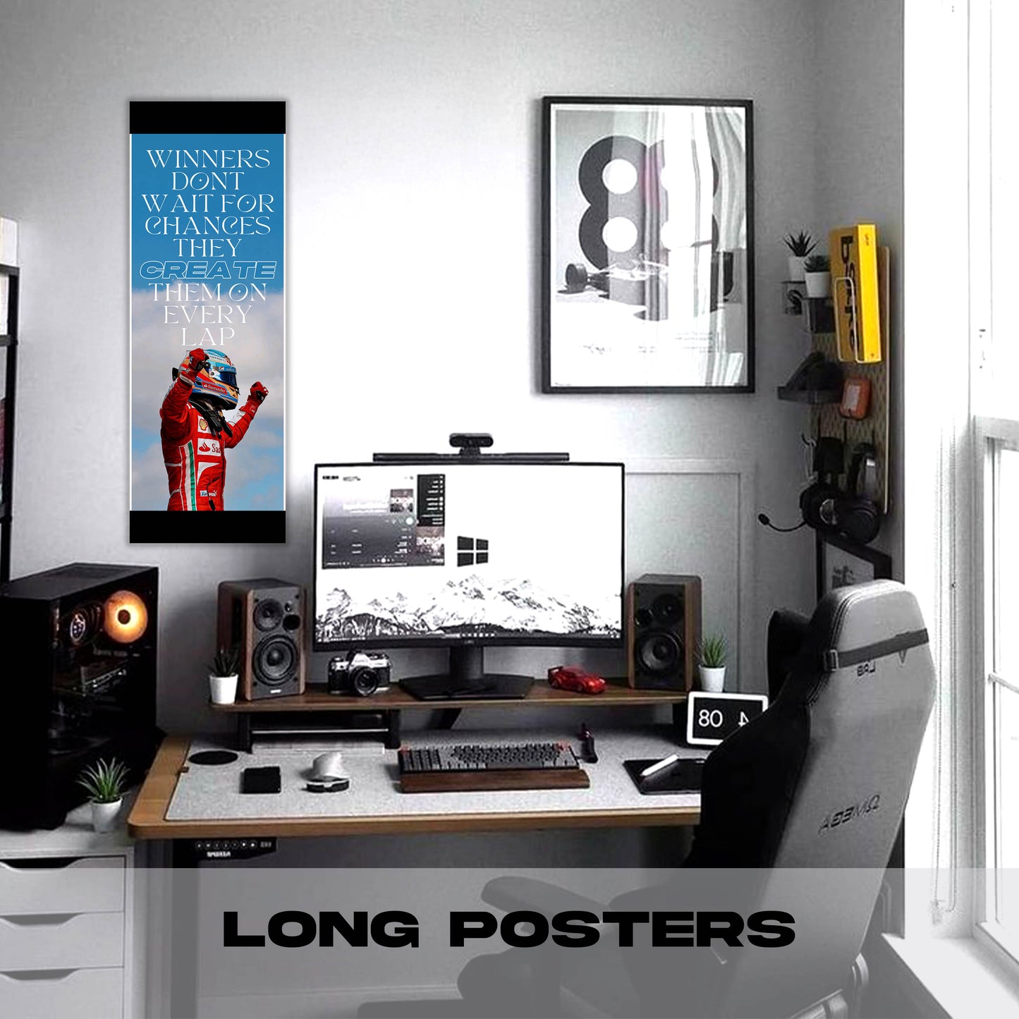 Man Winning Quote - Long Poster