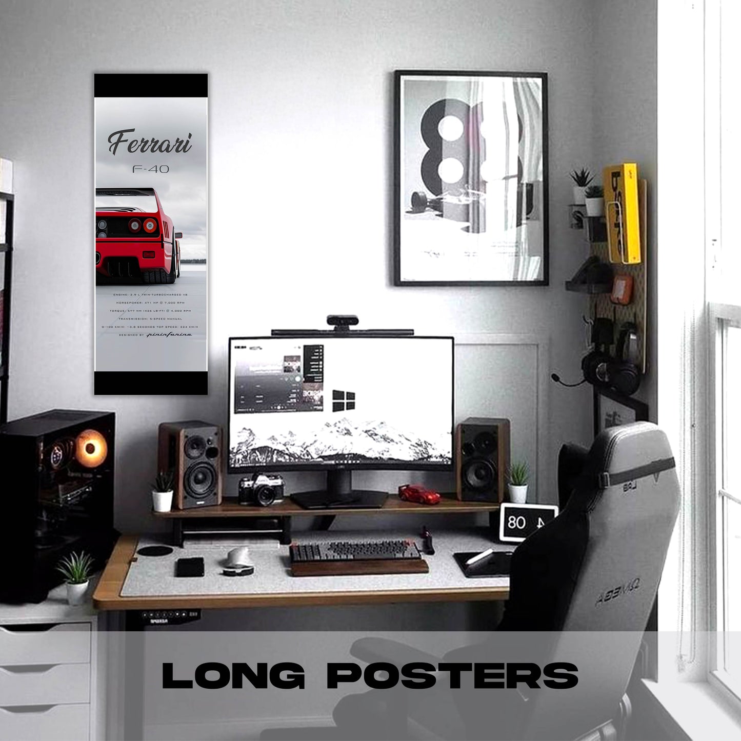 Ferrari F40 - Long Poster