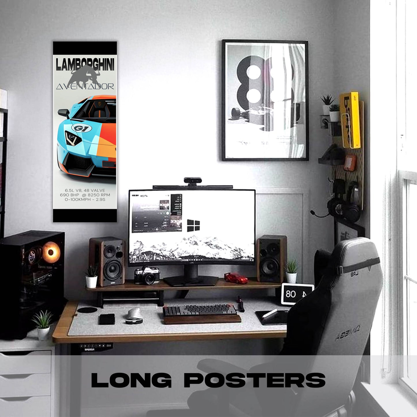 Lamborghini Gulf - Long Poster