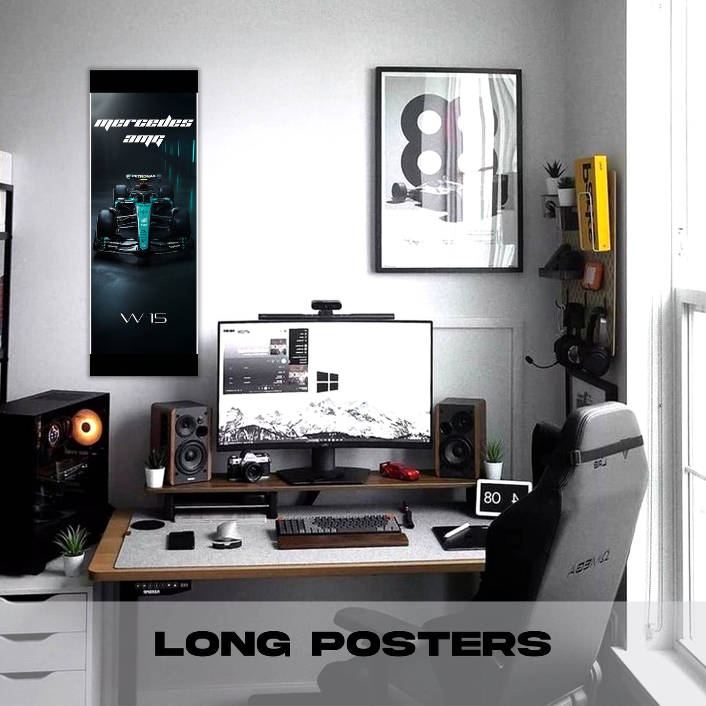 F1 Mercedes AMG W15 #44 - Long Poster