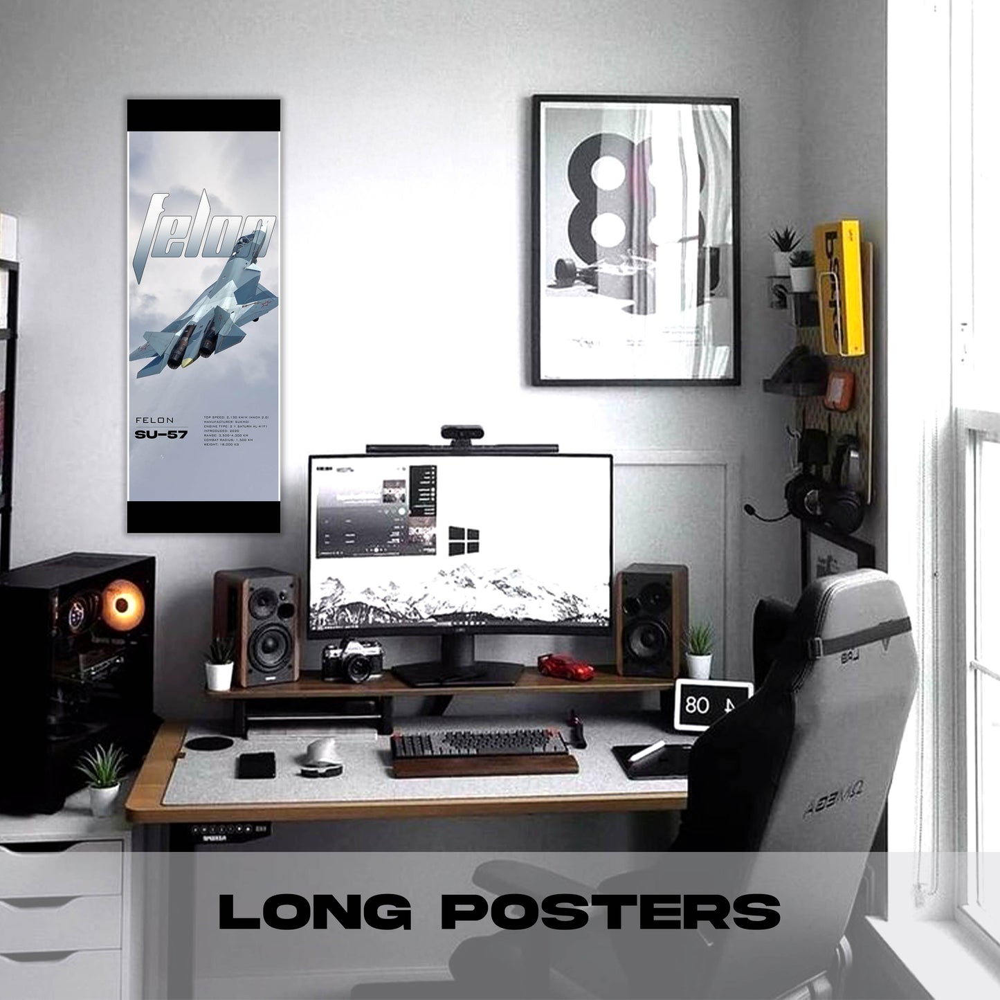 Fighter SU 57 Felon - Long Poster
